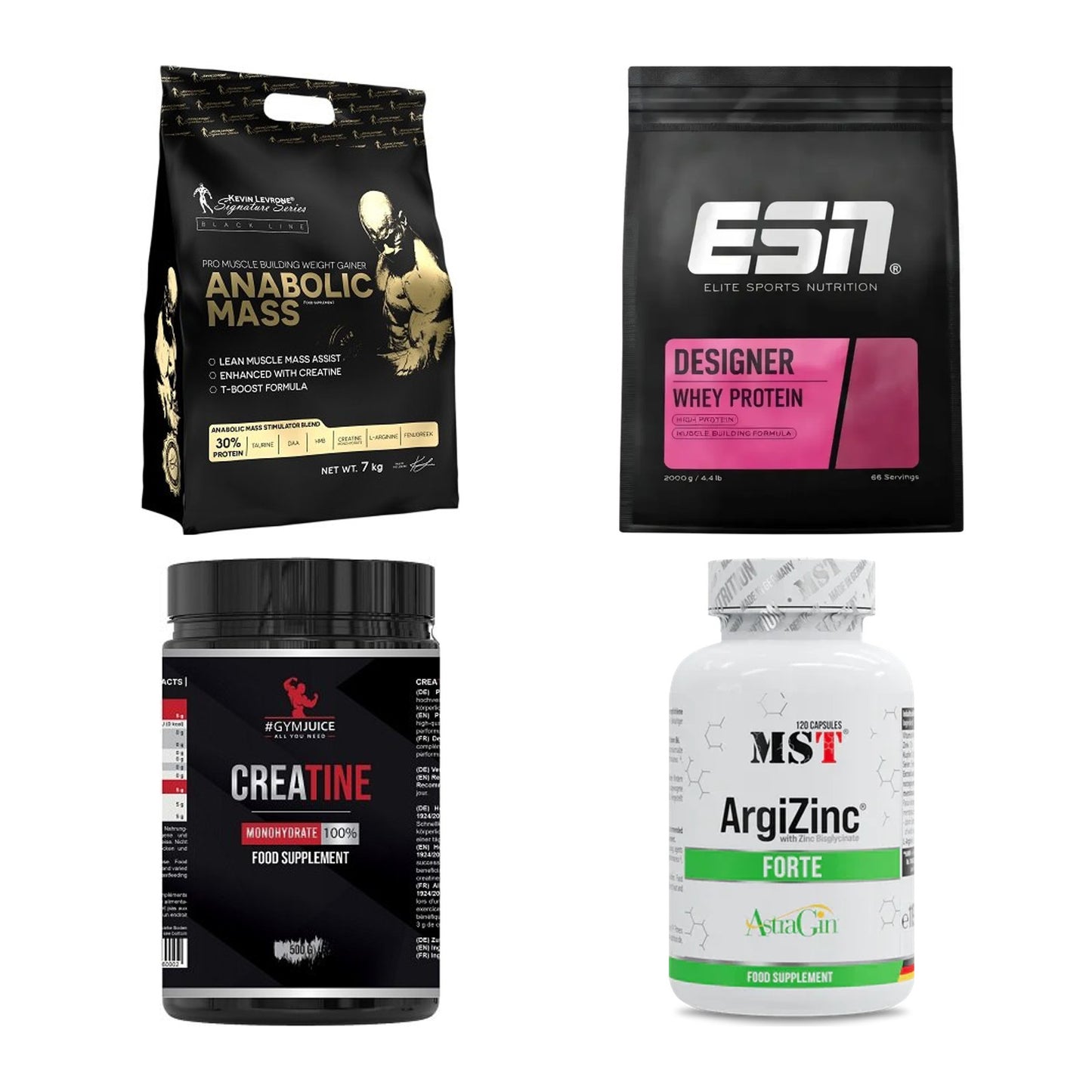 Masseaufbau für Fortgeschrittene: Kevin Levrone Anabolic + 3 weitere – alle enthaltenen Artikel