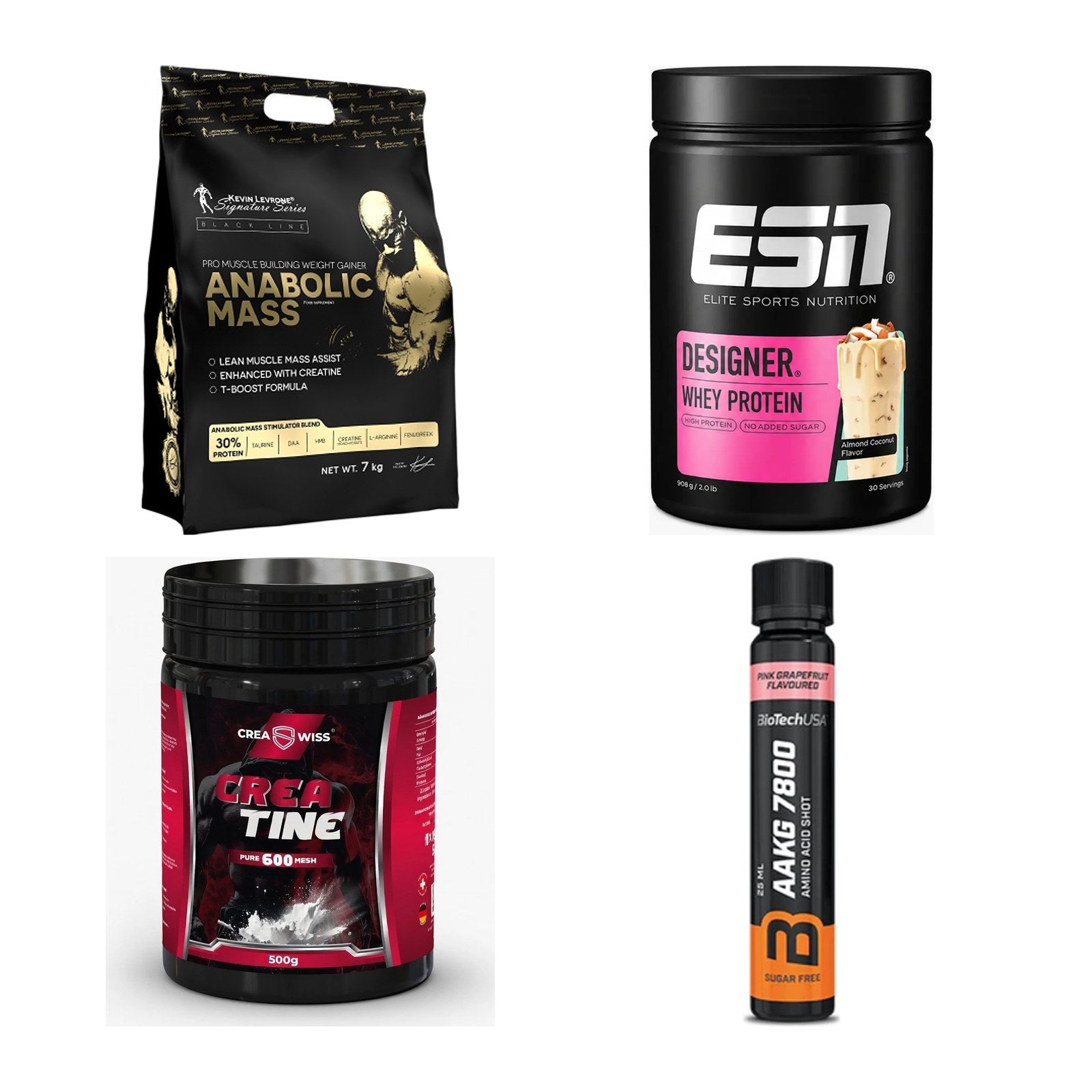 Masseaufbau für Fortgeschrittene: Kevin Levrone Anabolic + 3 weitere – alle enthaltenen Artikel