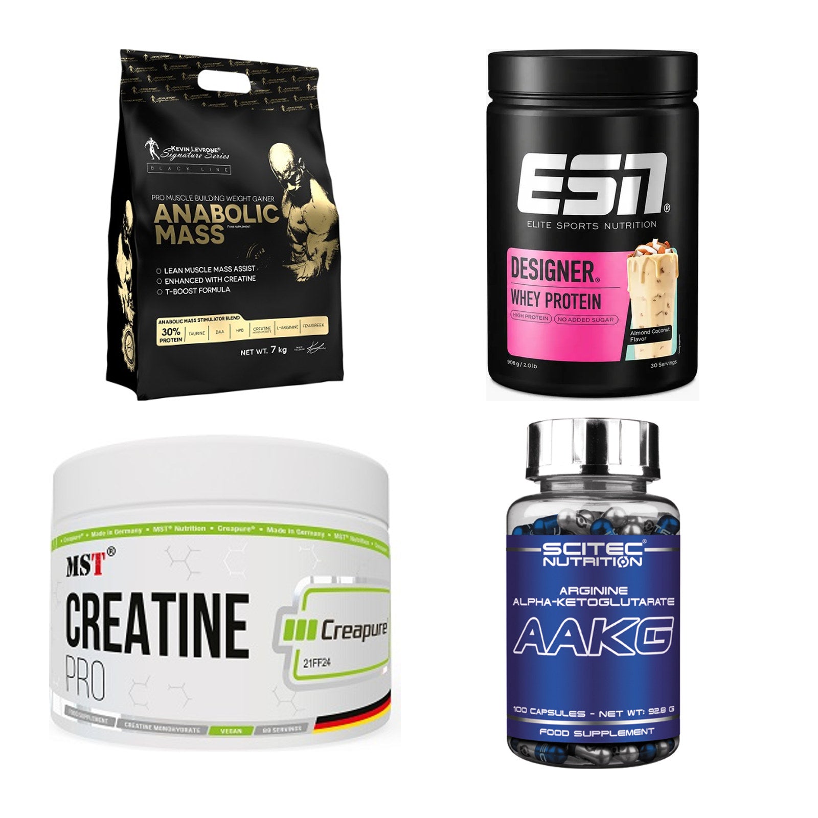 Masseaufbau für Fortgeschrittene: Kevin Levrone Anabolic + 3 weitere – alle enthaltenen Artikel