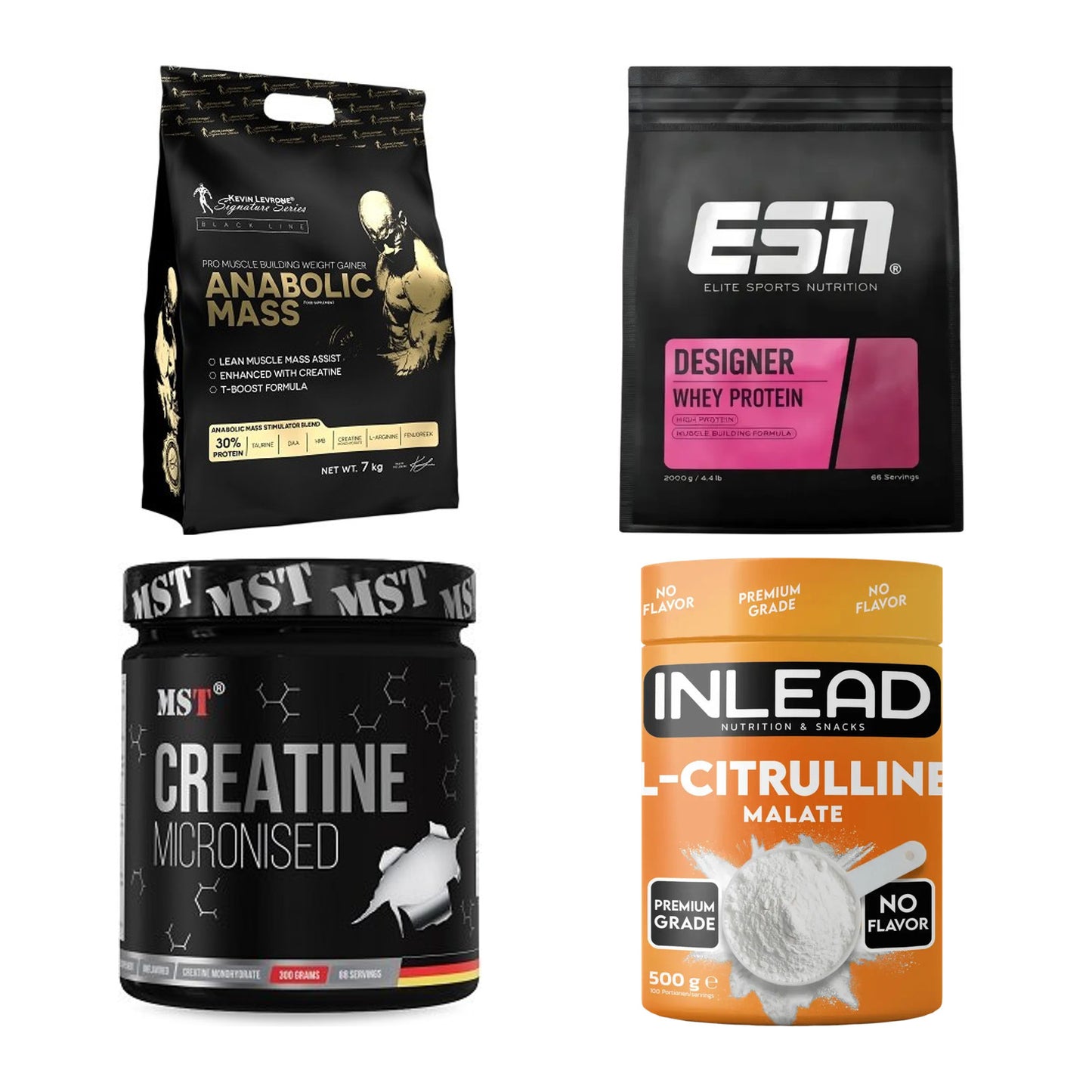 Masseaufbau für Fortgeschrittene: Kevin Levrone Anabolic + 3 weitere – alle enthaltenen Artikel