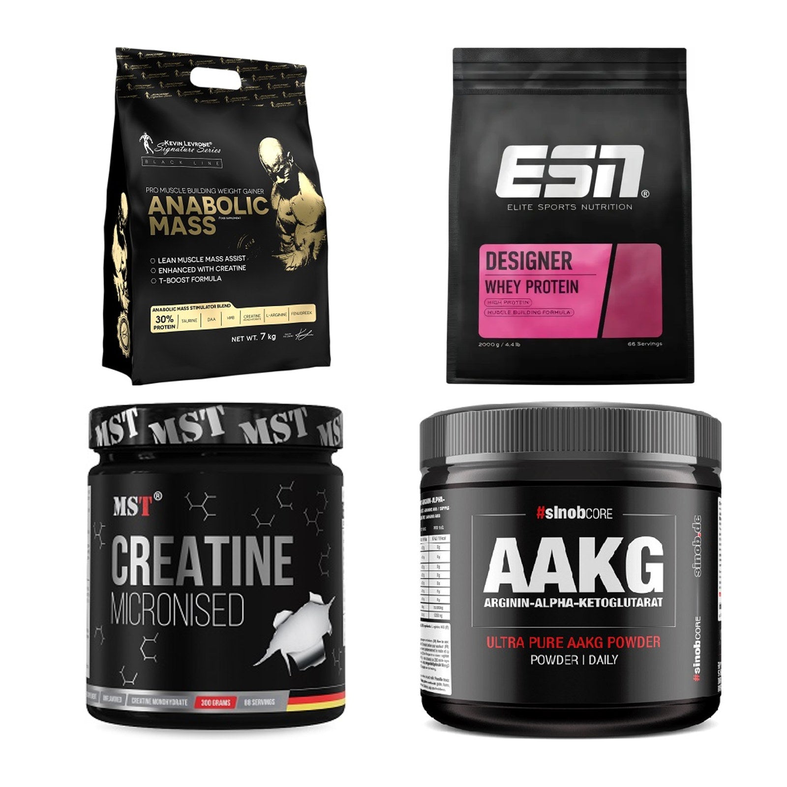 Masseaufbau für Fortgeschrittene: Kevin Levrone Anabolic + 3 weitere – alle enthaltenen Artikel