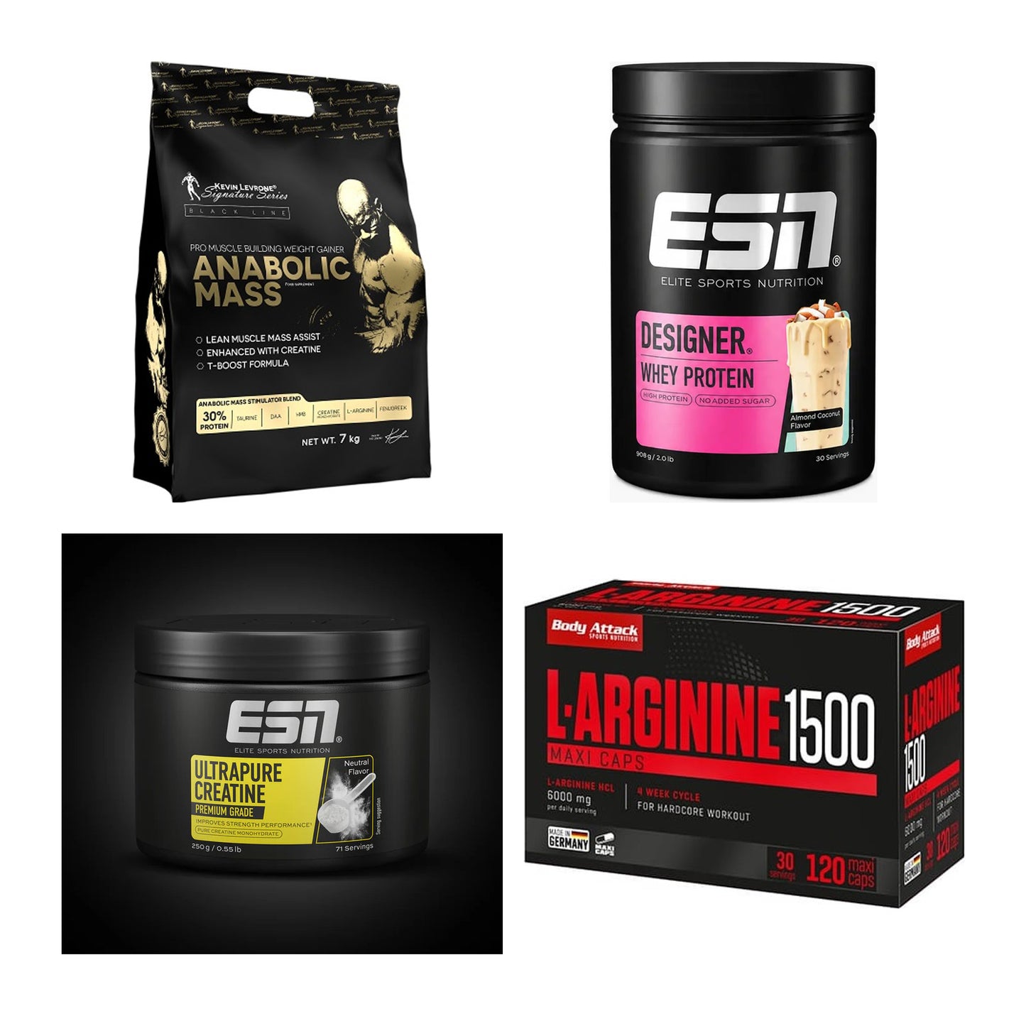 Masseaufbau für Fortgeschrittene: Kevin Levrone Anabolic + 3 weitere – alle enthaltenen Artikel