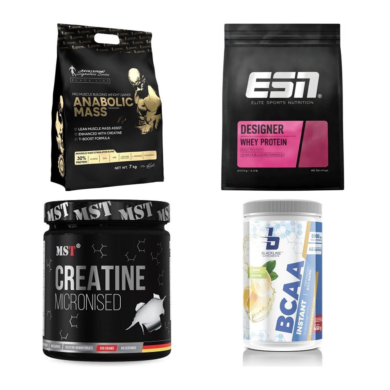 Masseaufbau für Fortgeschrittene: Kevin Levrone Anabolic + 3 weitere – alle enthaltenen Artikel