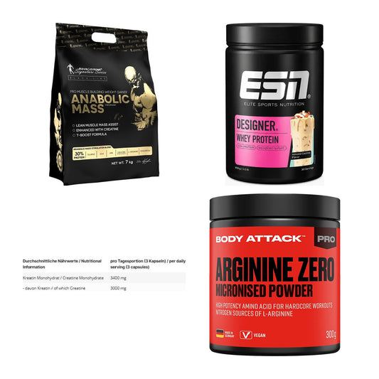 Masseaufbau für Fortgeschrittene: Kevin Levrone Anabolic + 3 weitere – alle enthaltenen Artikel