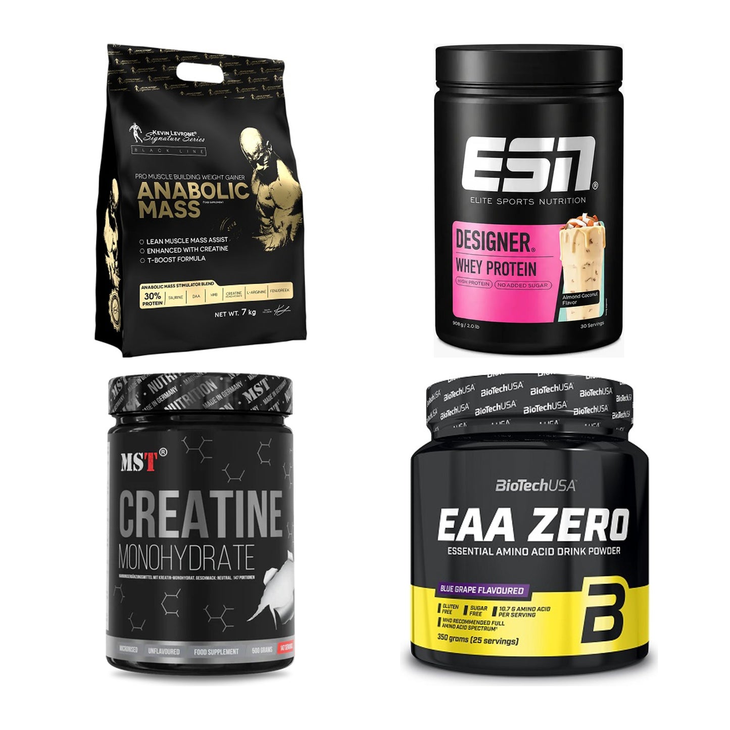 Masseaufbau für Fortgeschrittene: Kevin Levrone Anabolic + 3 weitere – alle enthaltenen Artikel