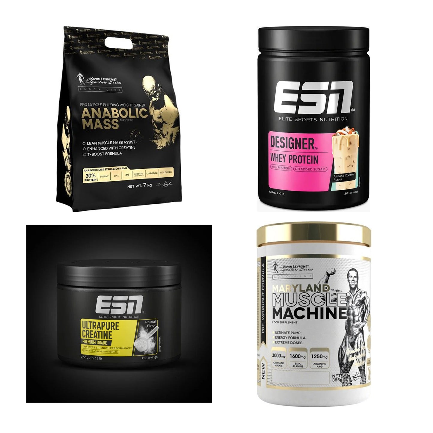 Masseaufbau für Fortgeschrittene: Kevin Levrone Anabolic + 3 weitere – alle enthaltenen Artikel