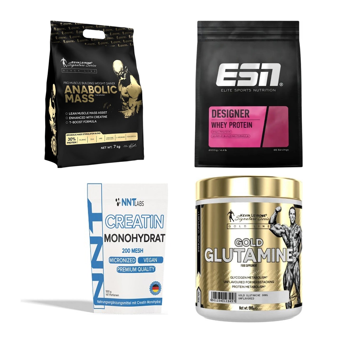 Masseaufbau für Fortgeschrittene: Kevin Levrone Anabolic + 3 weitere – alle enthaltenen Artikel