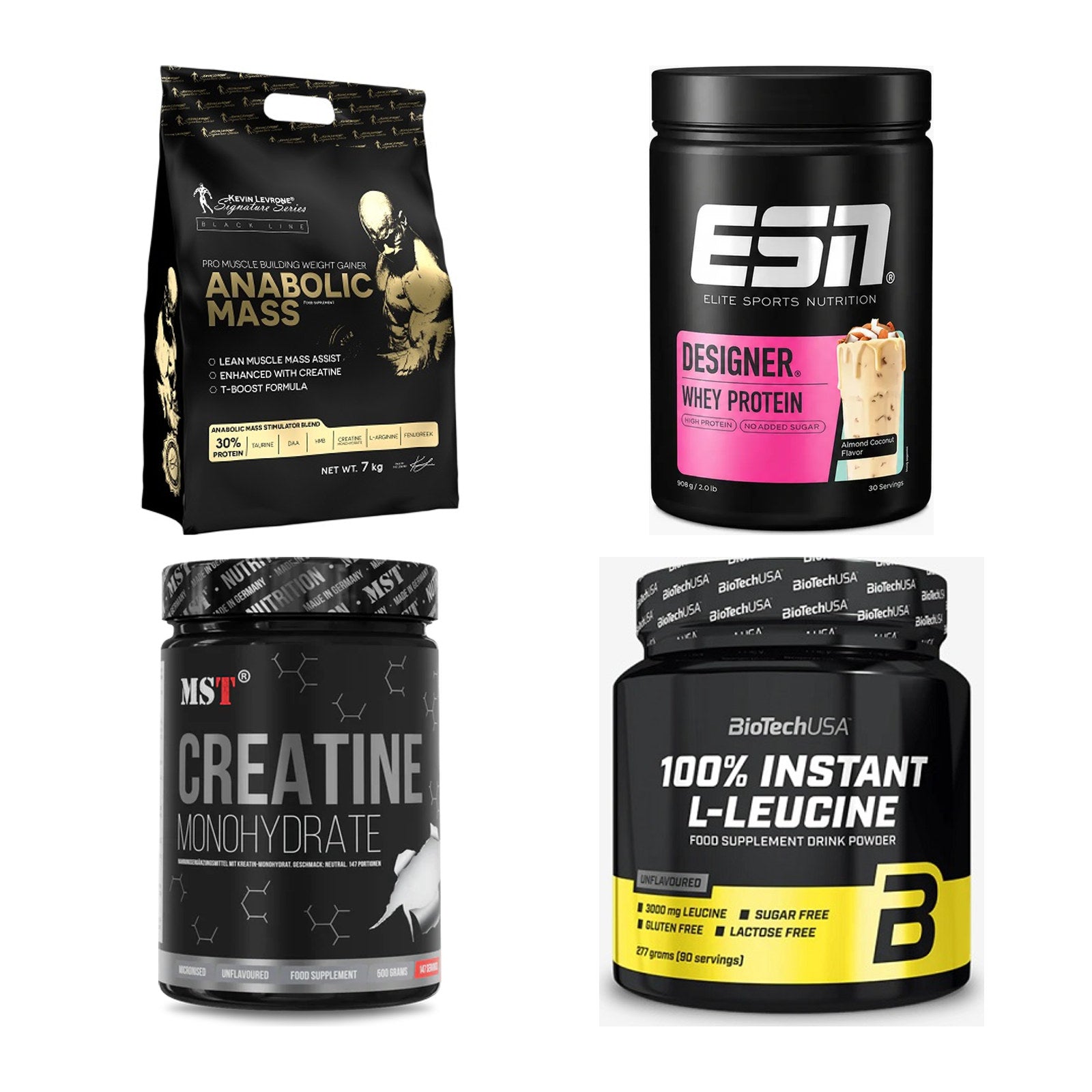 Masseaufbau für Fortgeschrittene: Kevin Levrone Anabolic + 3 weitere – alle enthaltenen Artikel