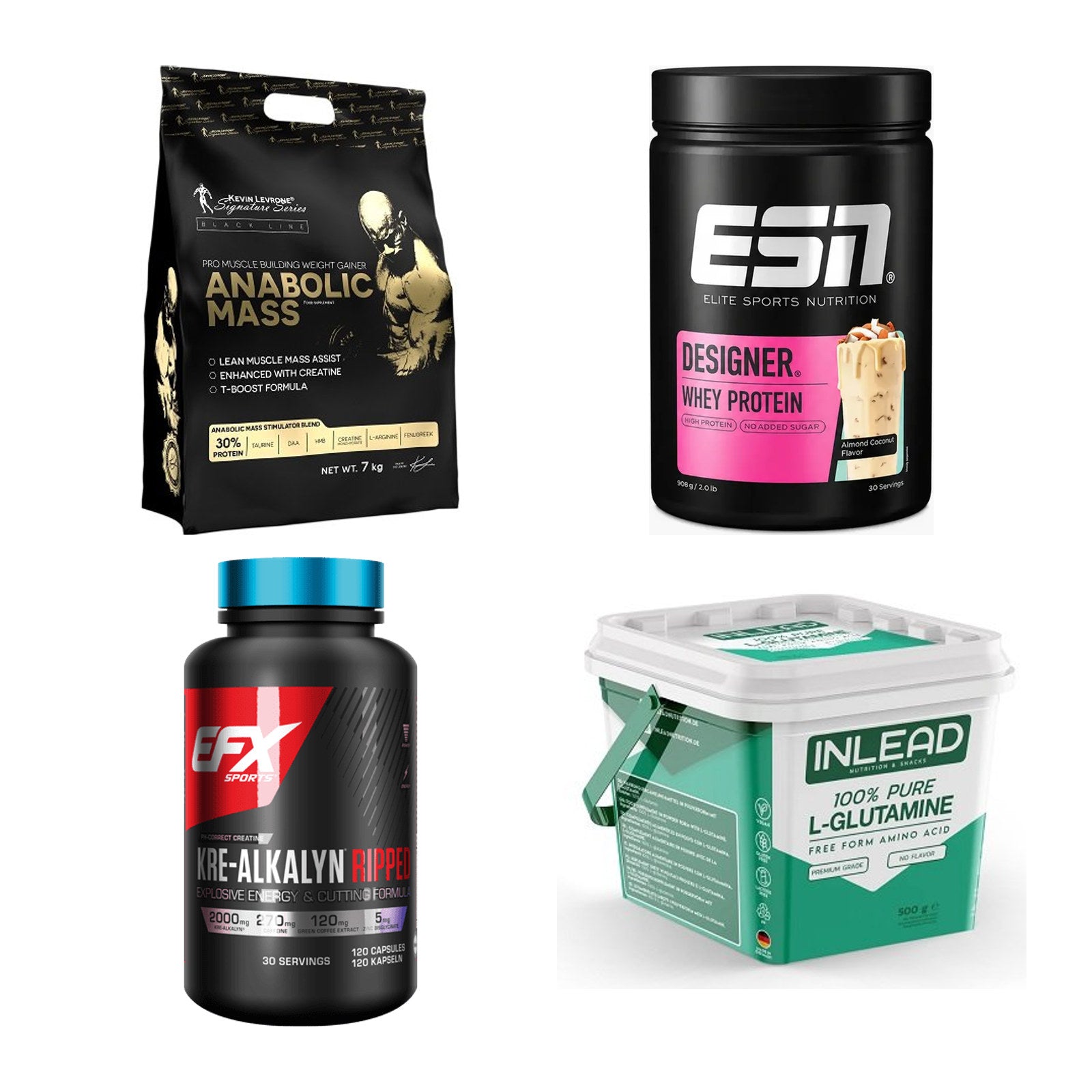 Masseaufbau für Fortgeschrittene: Kevin Levrone Anabolic + 3 weitere – alle enthaltenen Artikel