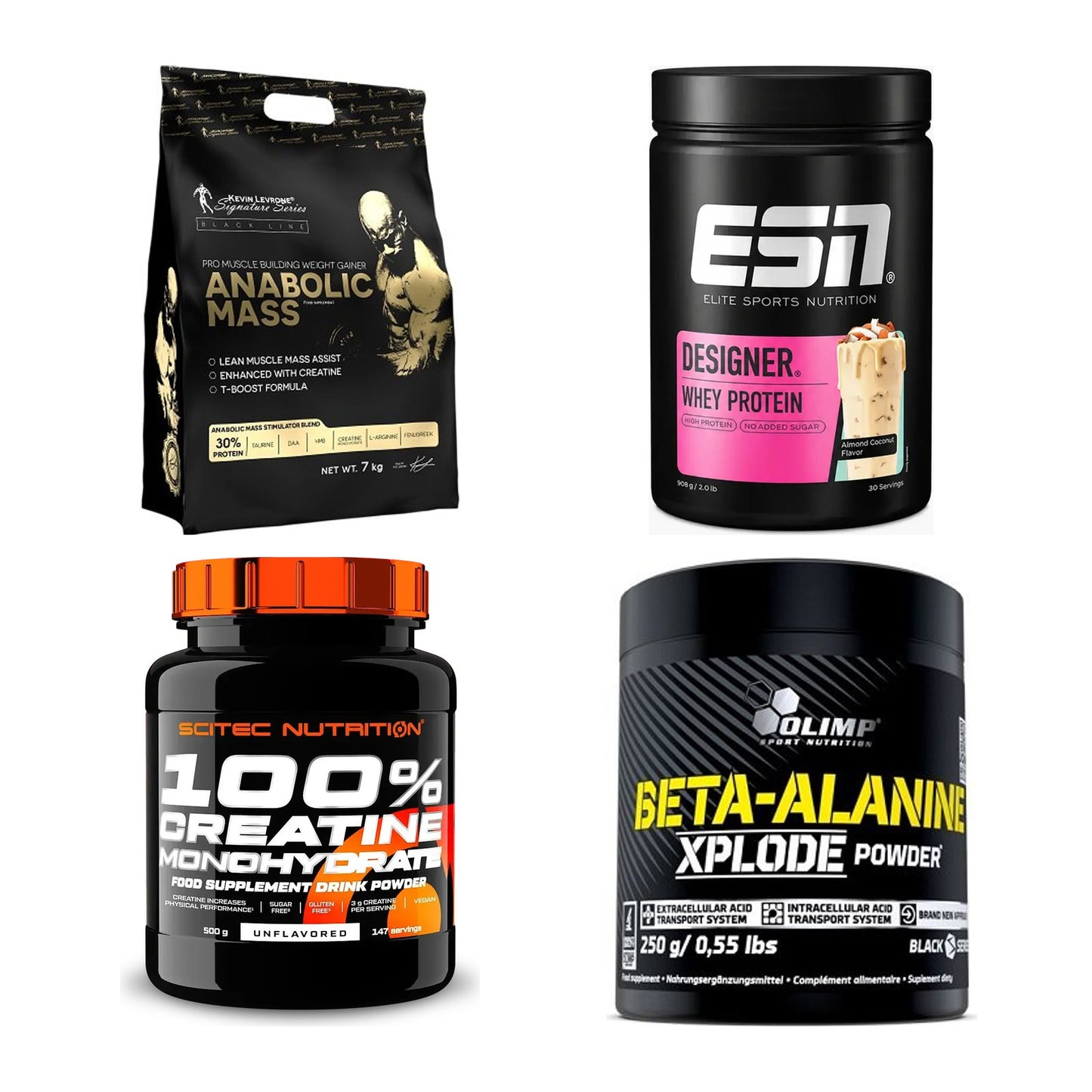 Masseaufbau für Fortgeschrittene: Kevin Levrone Anabolic + 3 weitere – alle enthaltenen Artikel