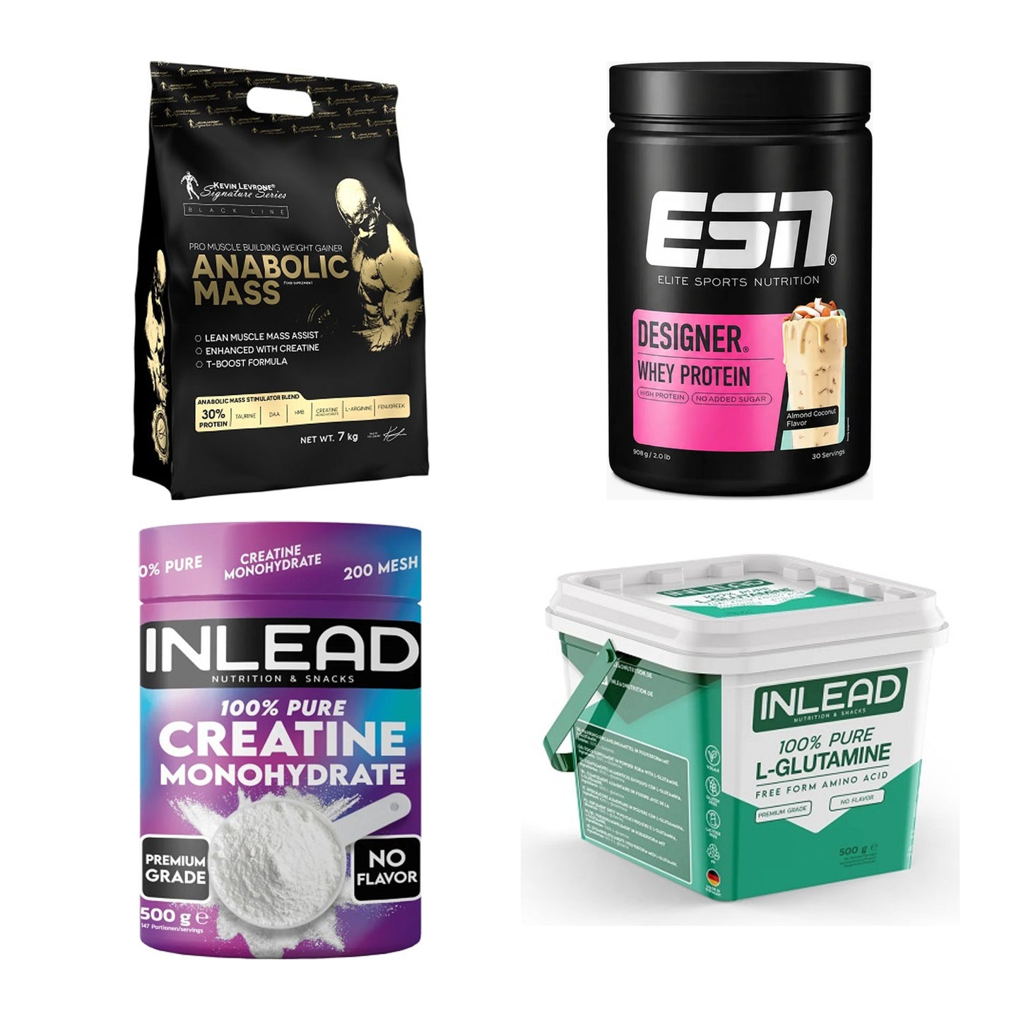 Masseaufbau für Fortgeschrittene: Kevin Levrone Anabolic + 3 weitere – alle enthaltenen Artikel