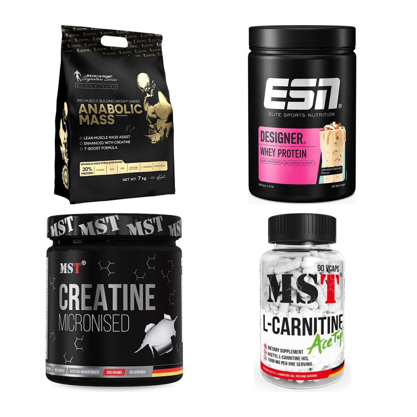 Masseaufbau für Fortgeschrittene: Kevin Levrone Anabolic + 3 weitere – alle enthaltenen Artikel