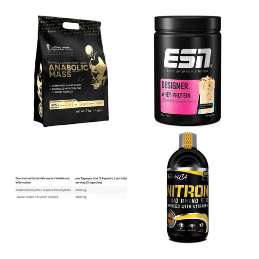 Masseaufbau für Fortgeschrittene: Kevin Levrone Anabolic + 3 weitere – alle enthaltenen Artikel
