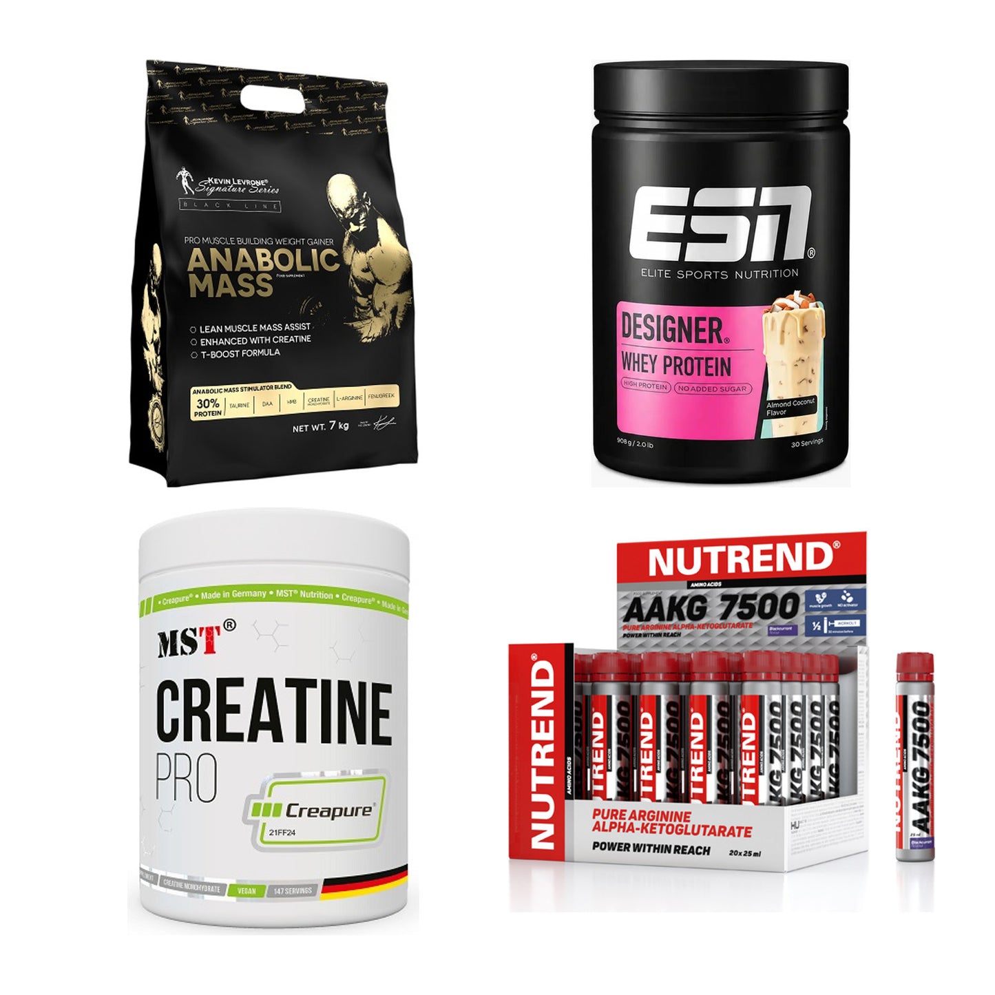 Masseaufbau für Fortgeschrittene: Kevin Levrone Anabolic + 3 weitere – alle enthaltenen Artikel