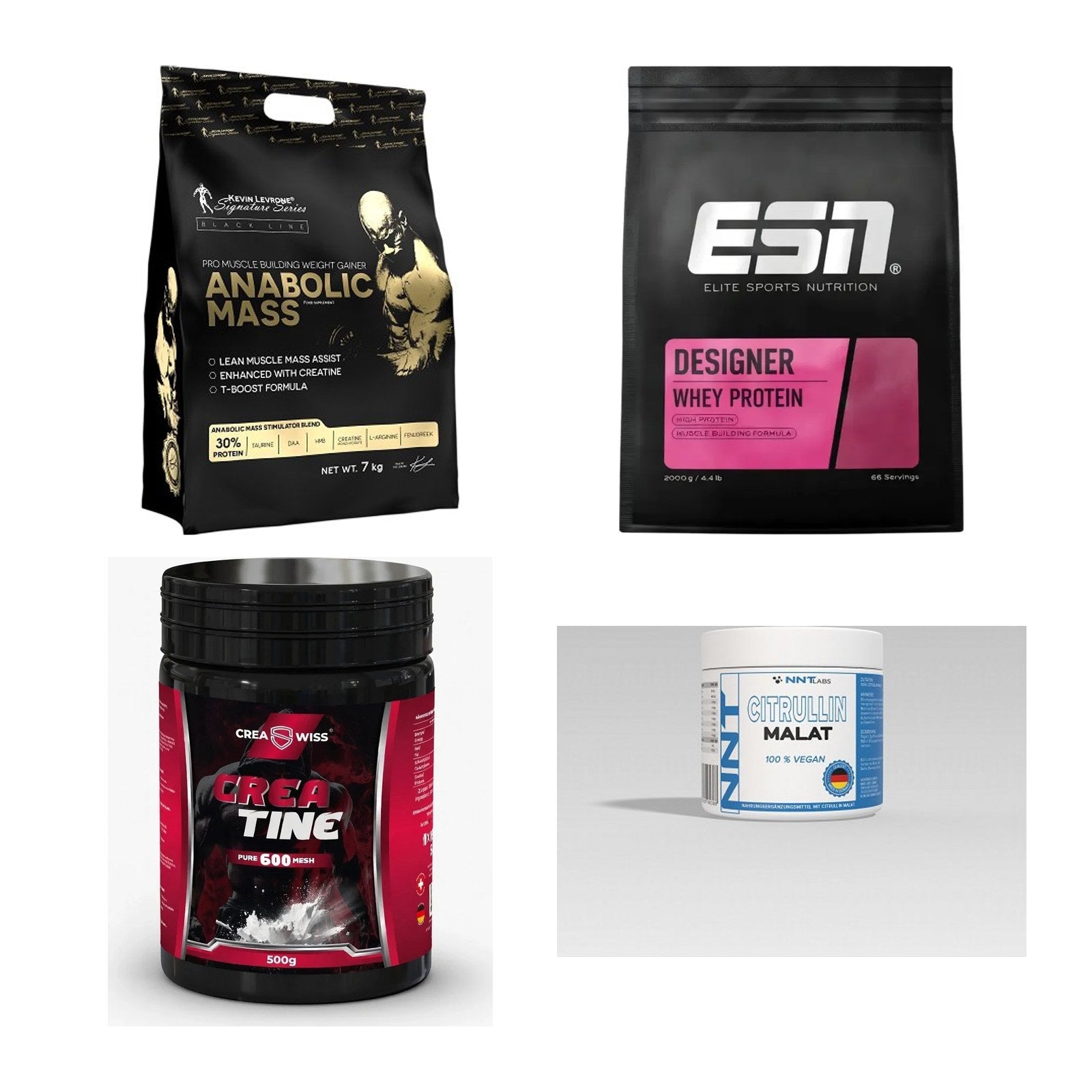 Masseaufbau für Fortgeschrittene: Kevin Levrone Anabolic + 3 weitere – alle enthaltenen Artikel