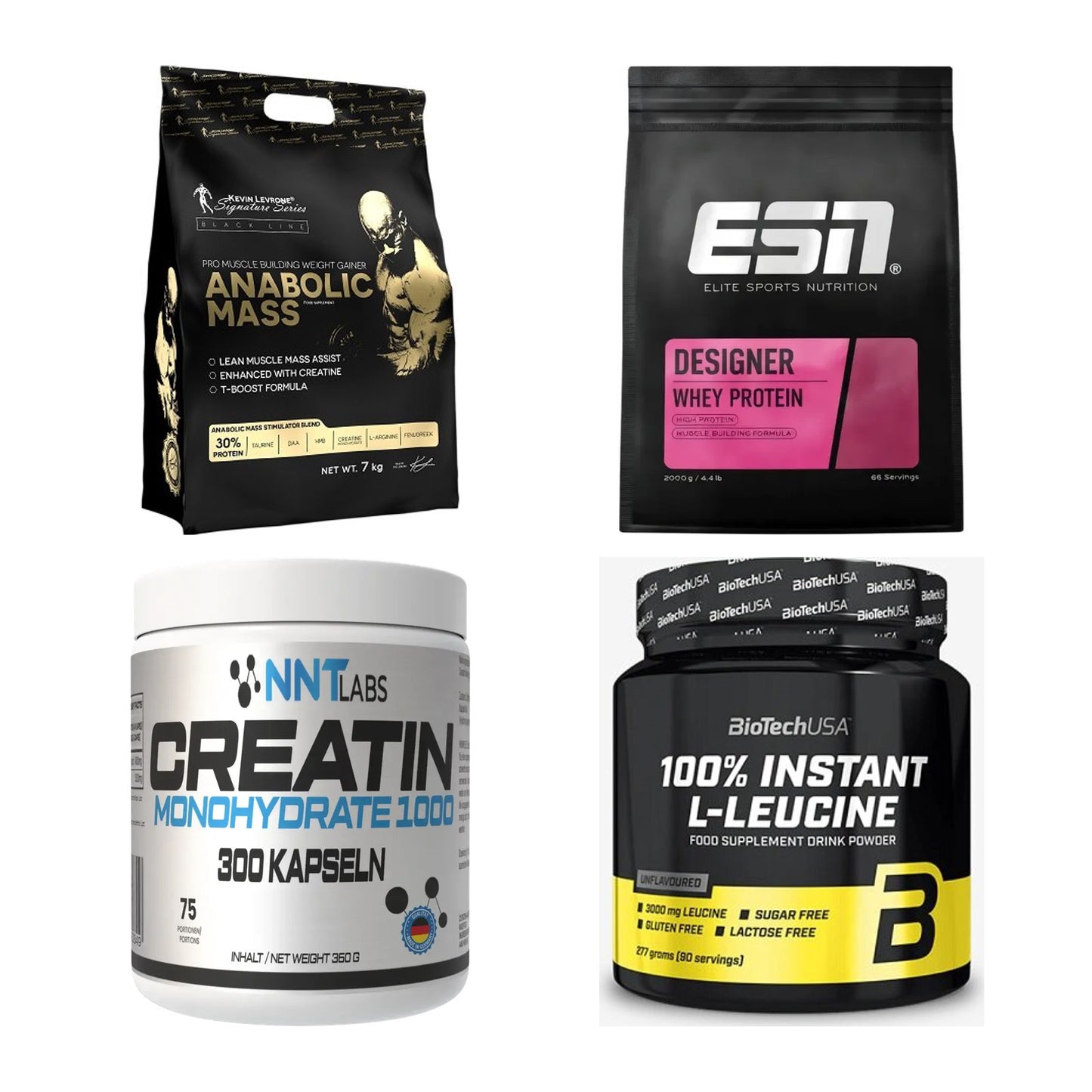 Masseaufbau für Fortgeschrittene: Kevin Levrone Anabolic + 3 weitere – alle enthaltenen Artikel