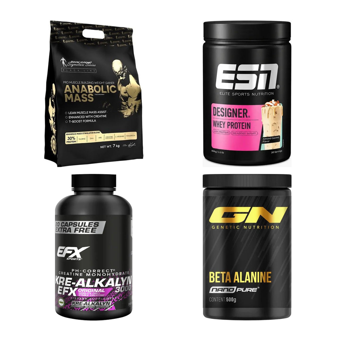 Masseaufbau für Fortgeschrittene: Kevin Levrone Anabolic + 3 weitere – alle enthaltenen Artikel