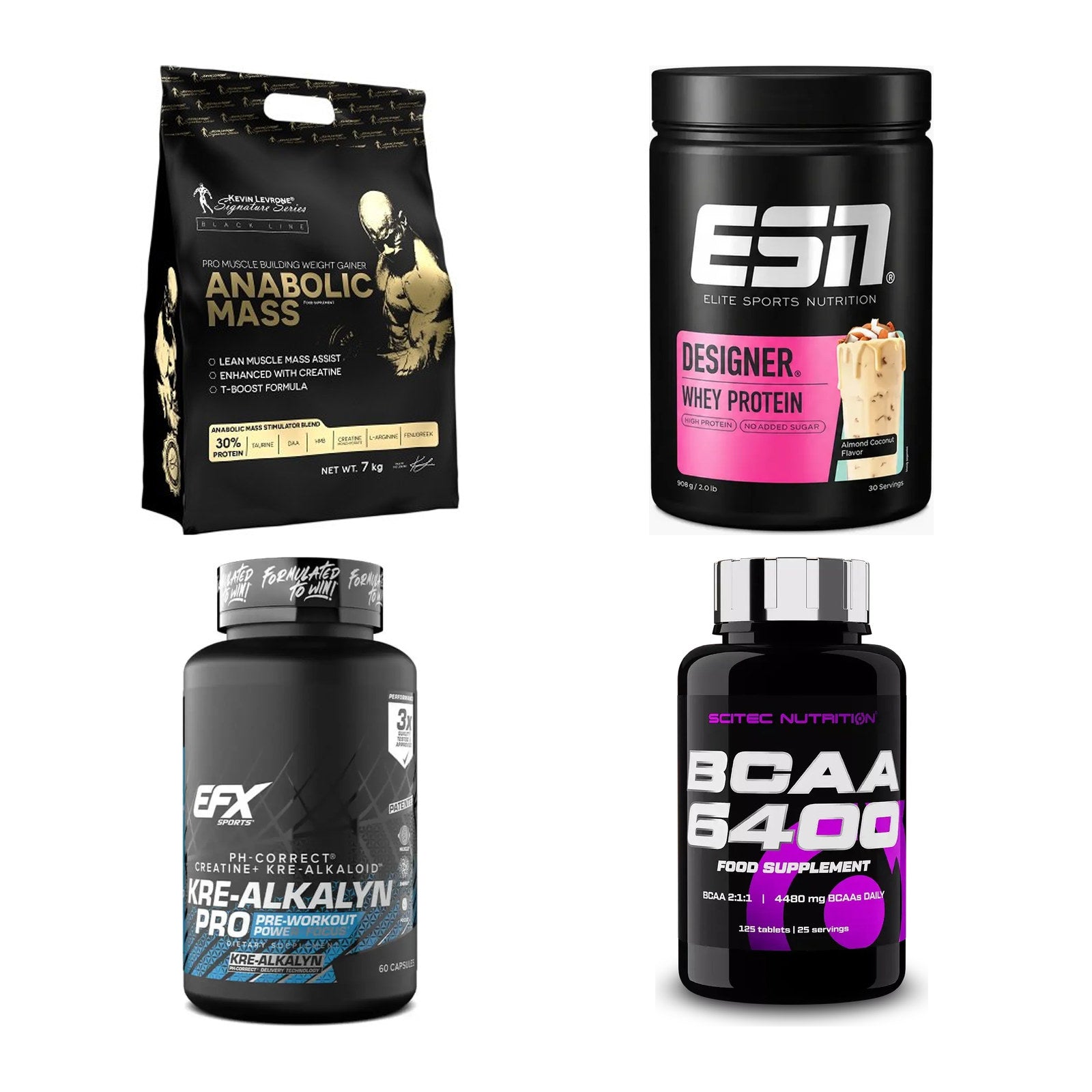 Masseaufbau für Fortgeschrittene: Kevin Levrone Anabolic + 3 weitere – alle enthaltenen Artikel