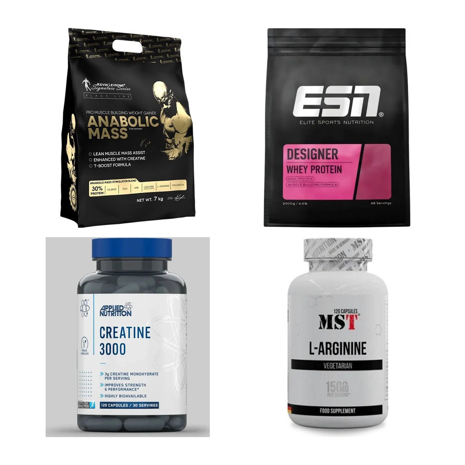 Masseaufbau für Fortgeschrittene: Kevin Levrone Anabolic + 3 weitere – alle enthaltenen Artikel
