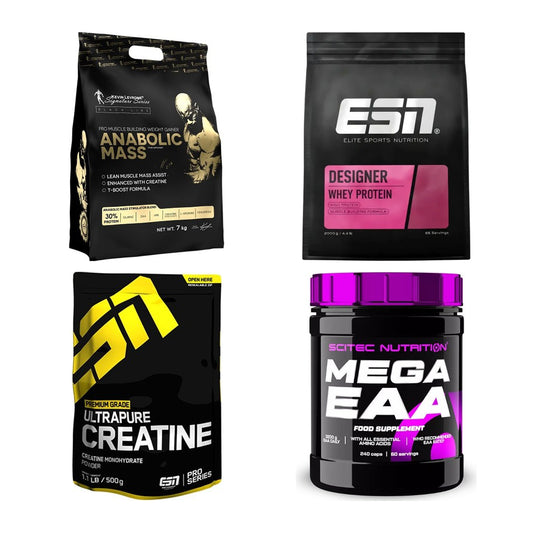 Masseaufbau für Fortgeschrittene: Kevin Levrone Anabolic + 3 weitere – alle enthaltenen Artikel