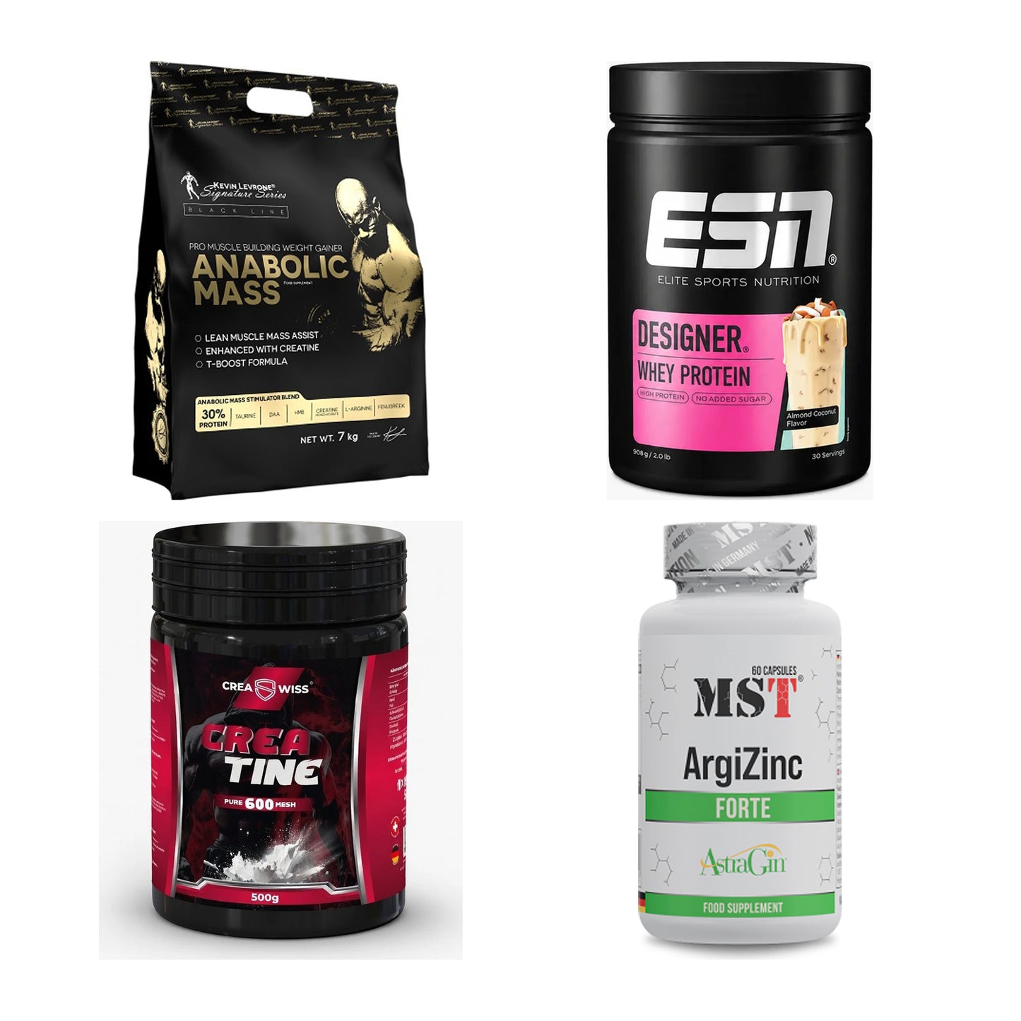 Masseaufbau für Fortgeschrittene: Kevin Levrone Anabolic + 3 weitere – alle enthaltenen Artikel