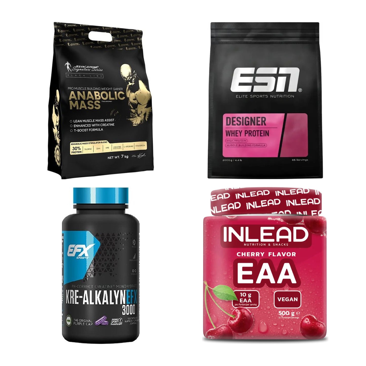 Masseaufbau für Fortgeschrittene: Kevin Levrone Anabolic + 3 weitere – alle enthaltenen Artikel