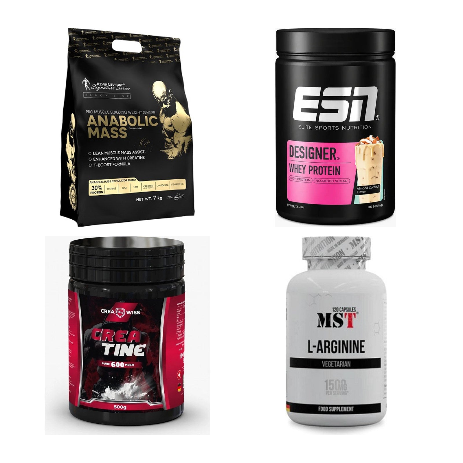 Masseaufbau für Fortgeschrittene: Kevin Levrone Anabolic + 3 weitere – alle enthaltenen Artikel