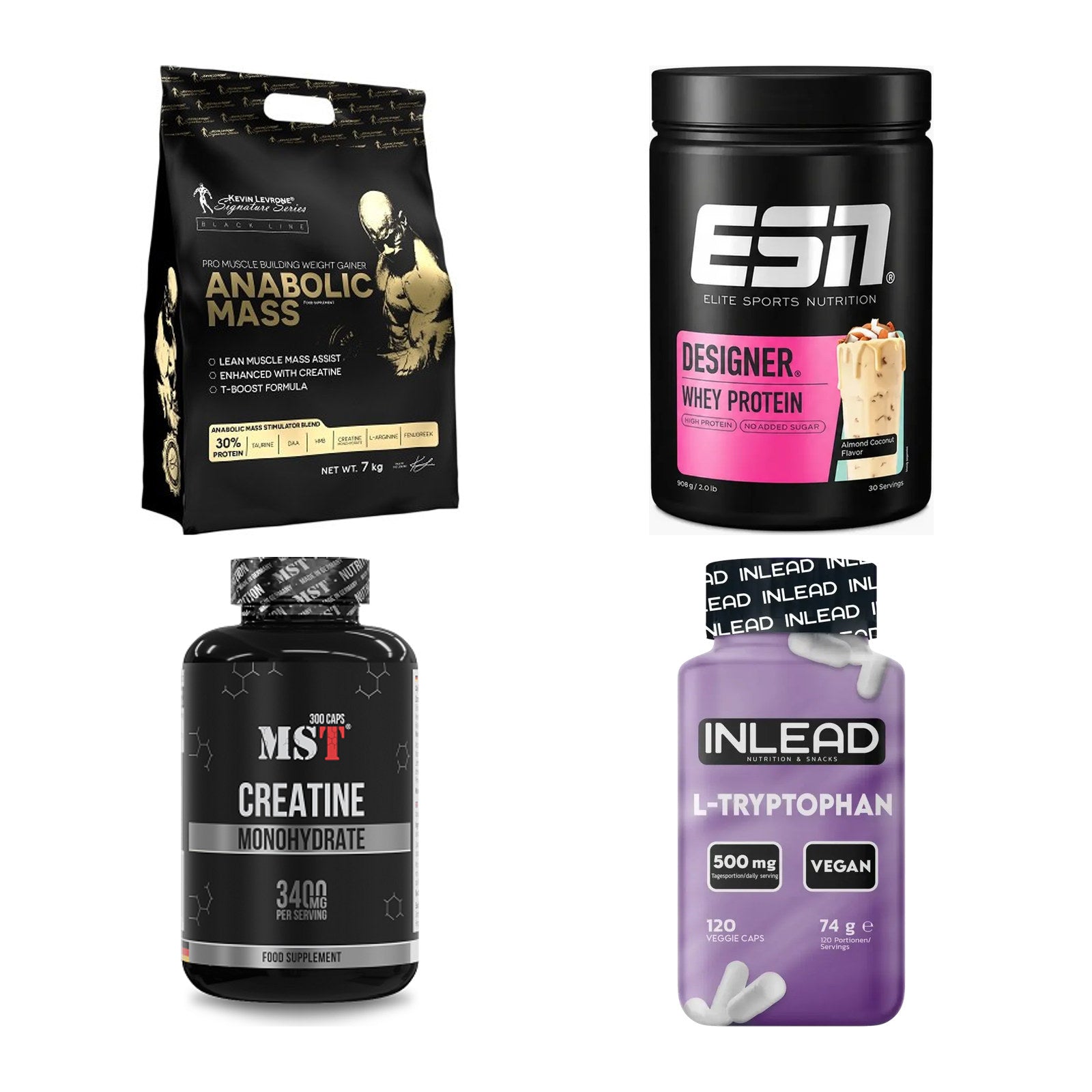 Masseaufbau für Fortgeschrittene: Kevin Levrone Anabolic + 3 weitere – alle enthaltenen Artikel