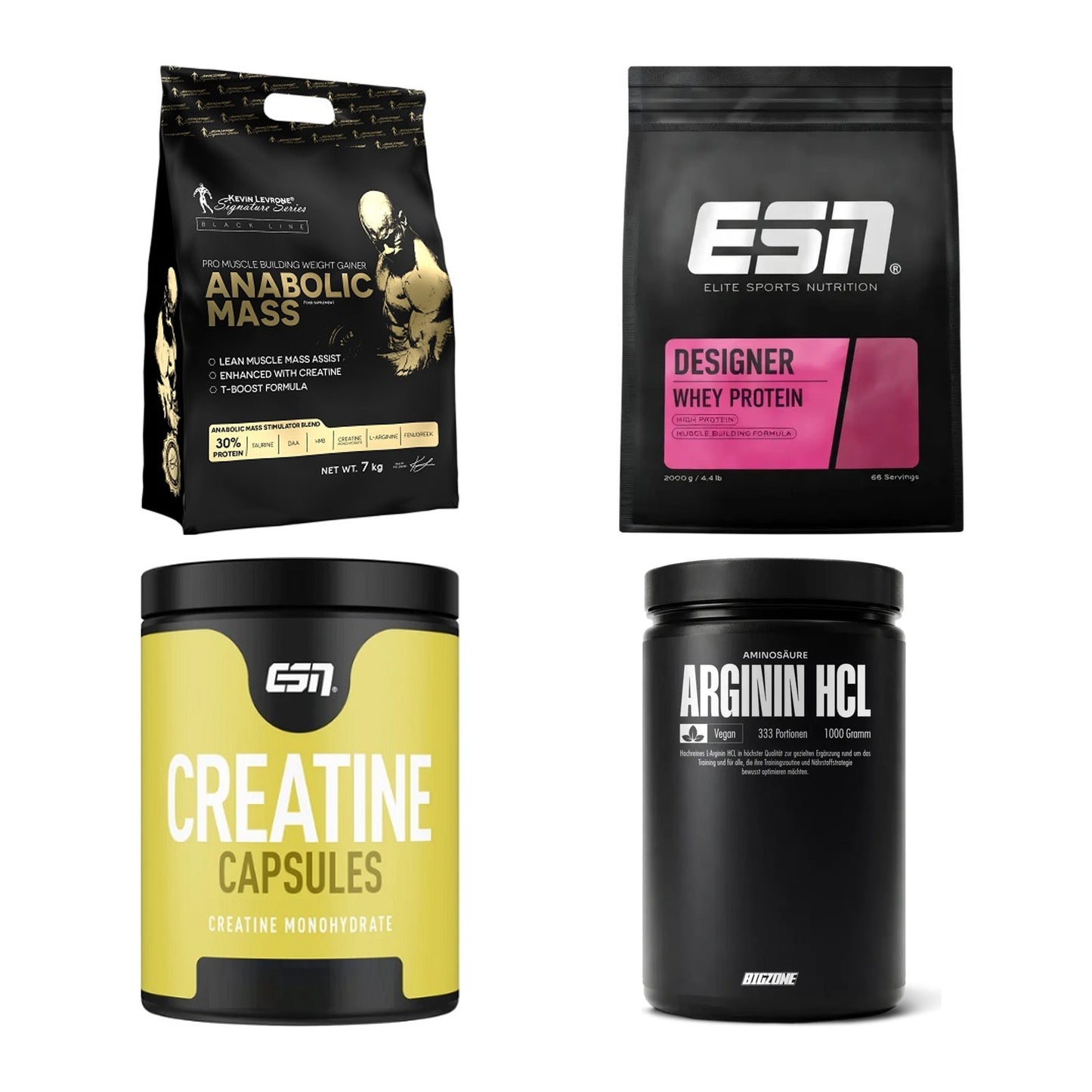 Masseaufbau für Fortgeschrittene: Kevin Levrone Anabolic + 3 weitere – alle enthaltenen Artikel