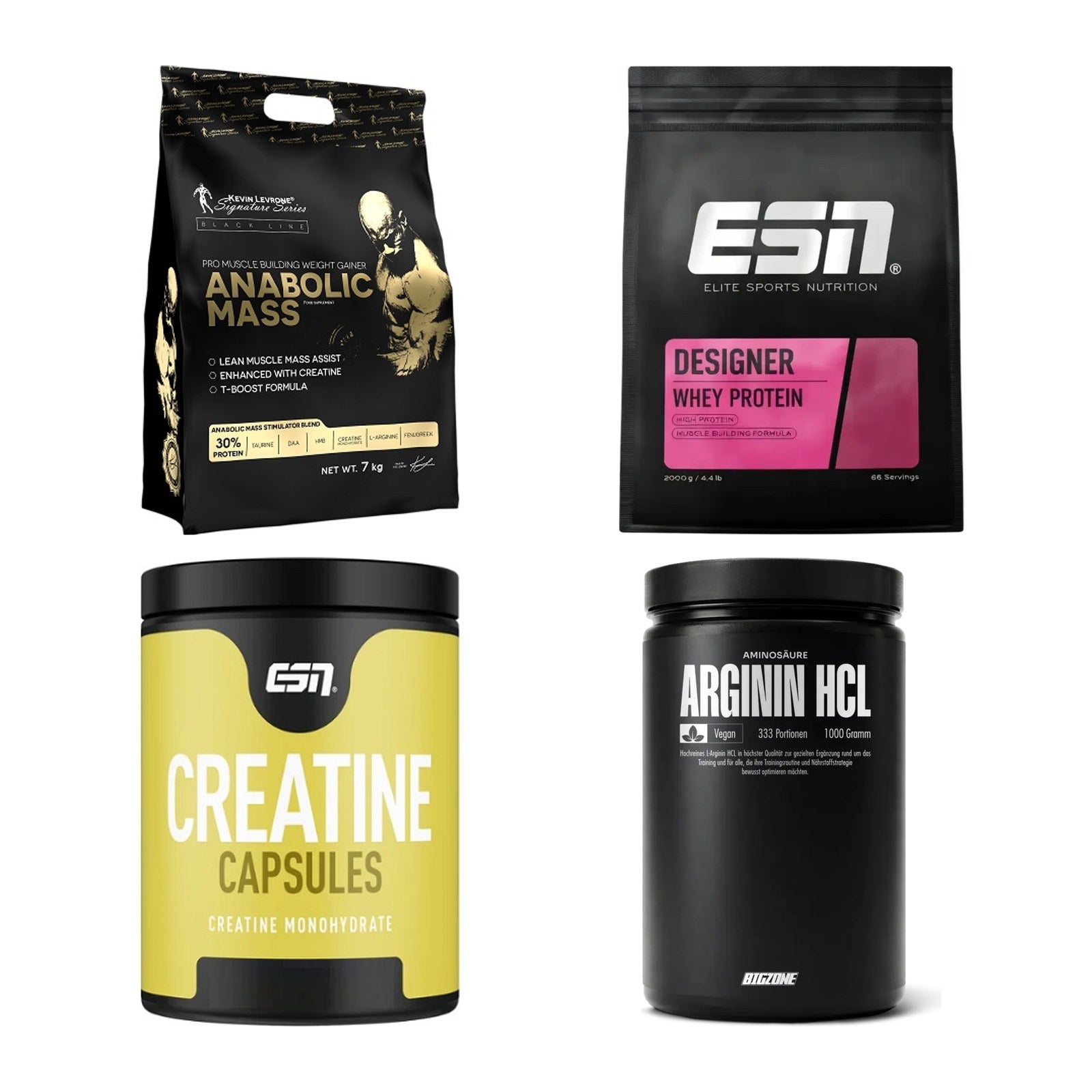 Masseaufbau für Fortgeschrittene: Kevin Levrone Anabolic + 3 weitere – alle enthaltenen Artikel