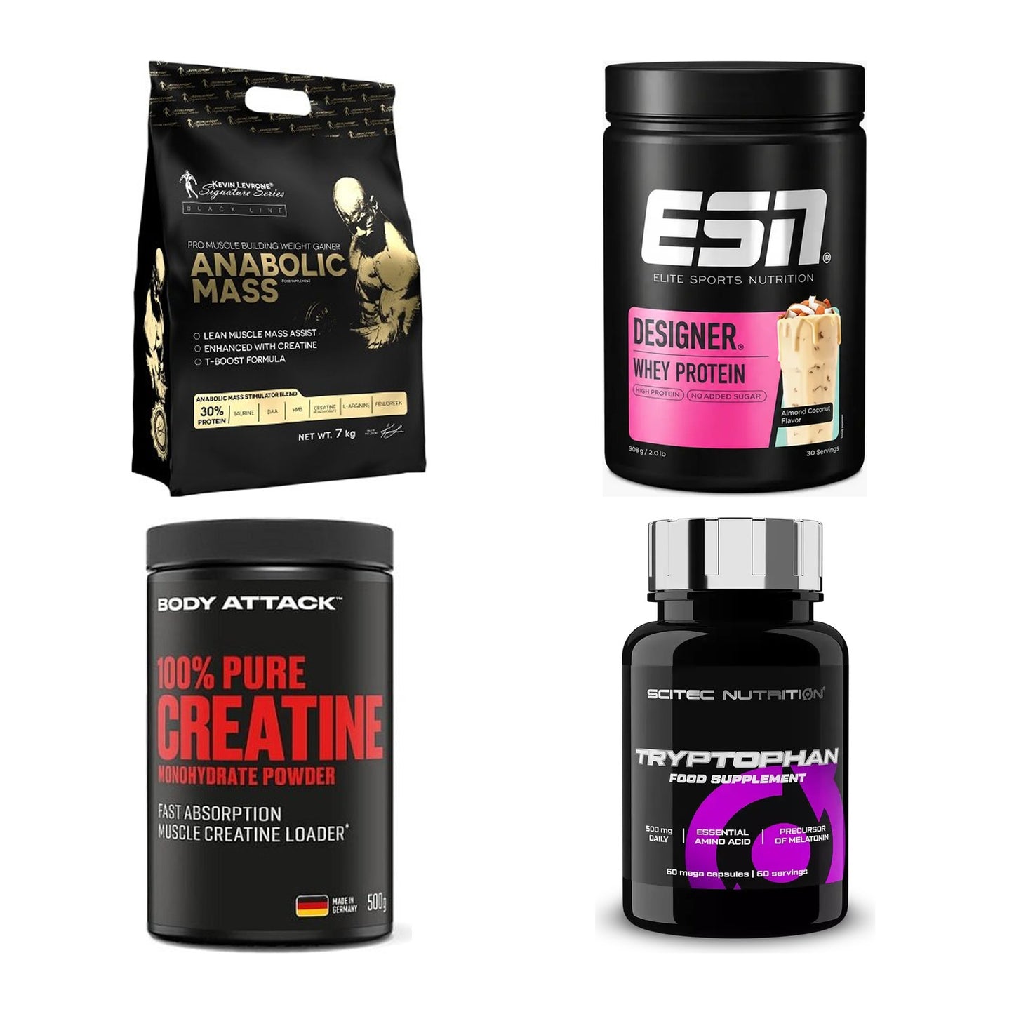 Masseaufbau für Fortgeschrittene: Kevin Levrone Anabolic + 3 weitere – alle enthaltenen Artikel