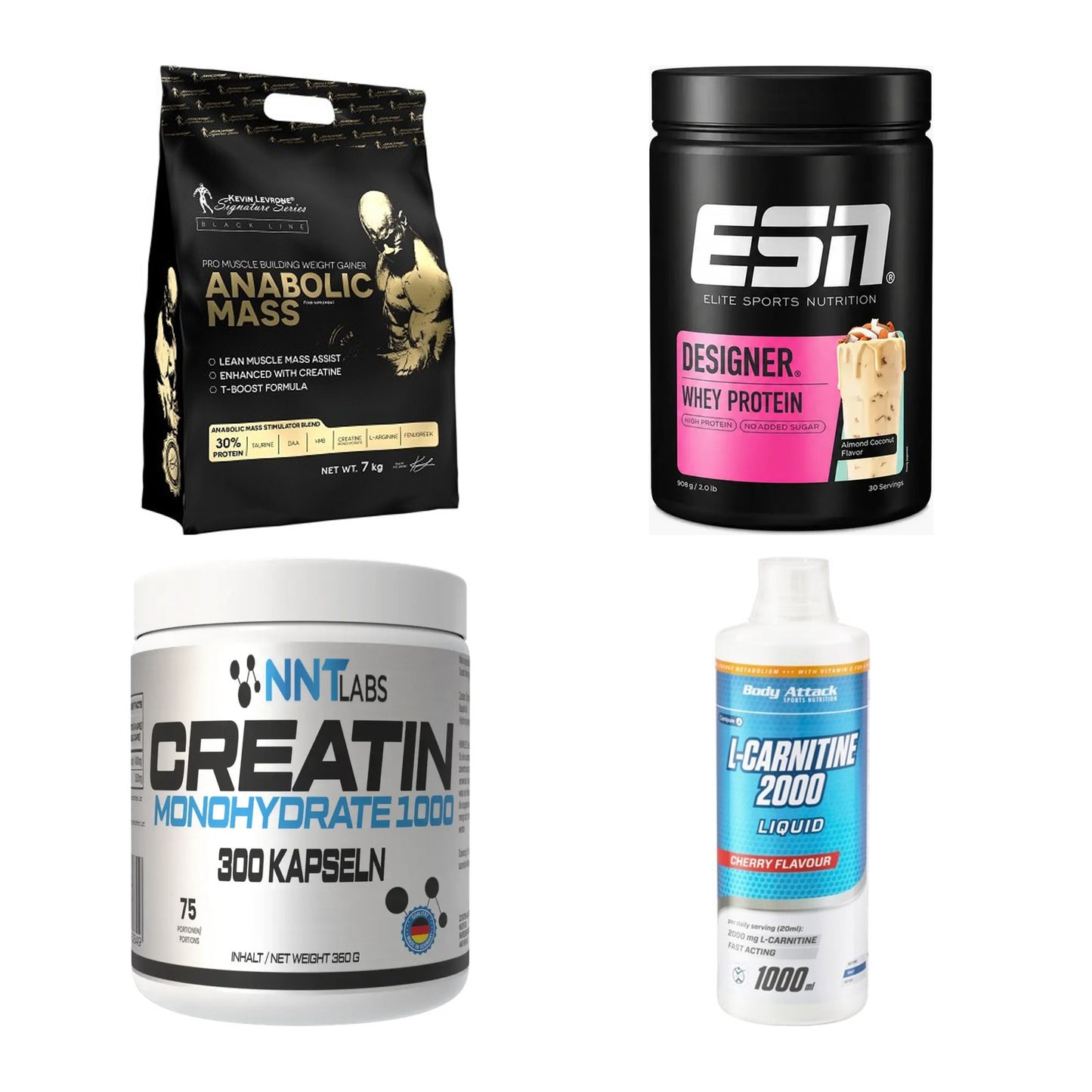 Masseaufbau für Fortgeschrittene: Kevin Levrone Anabolic + 3 weitere – alle enthaltenen Artikel