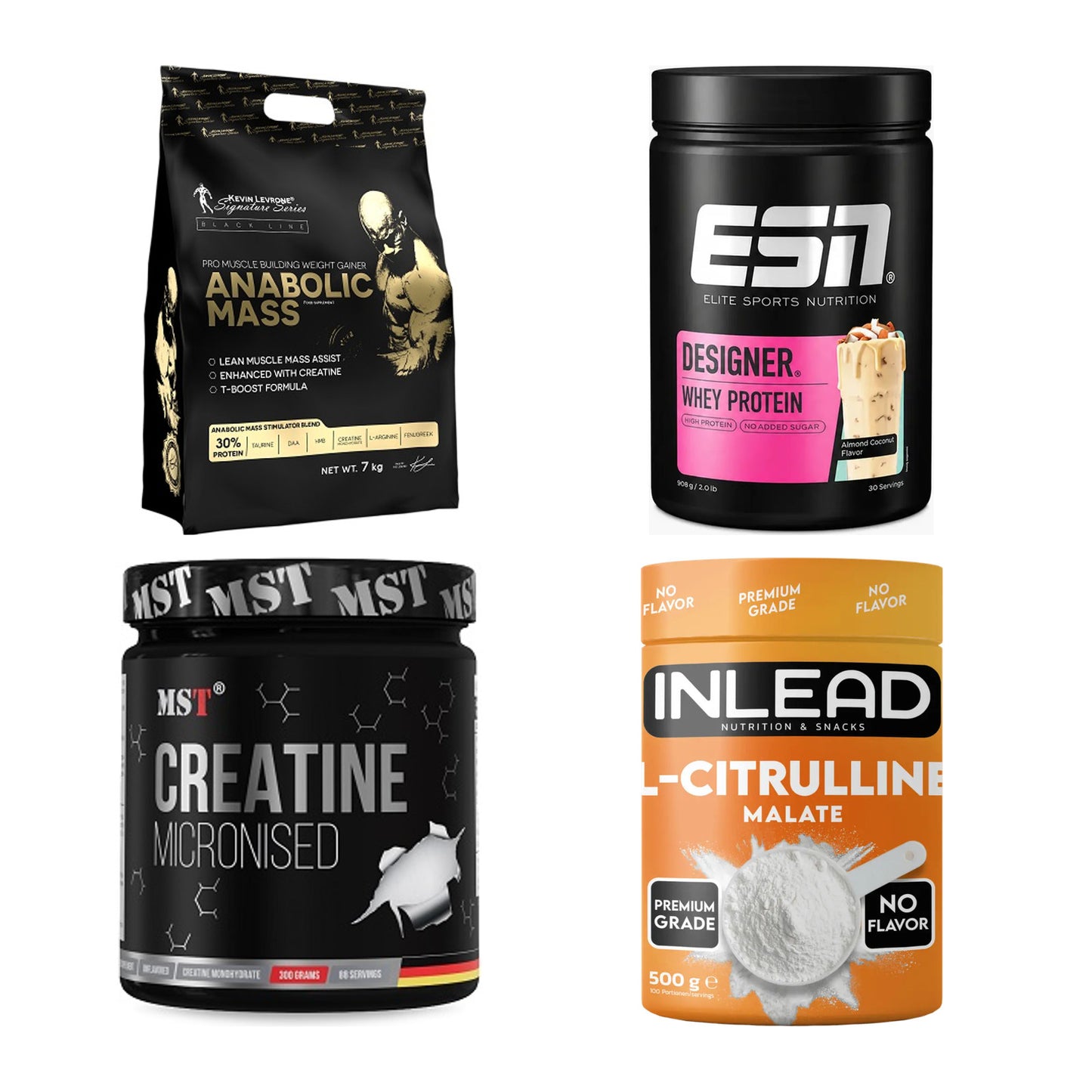 Masseaufbau für Fortgeschrittene: Kevin Levrone Anabolic + 3 weitere – alle enthaltenen Artikel