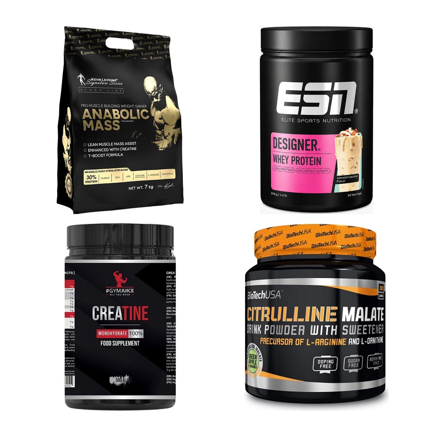 Masseaufbau für Fortgeschrittene: Kevin Levrone Anabolic + 3 weitere – alle enthaltenen Artikel