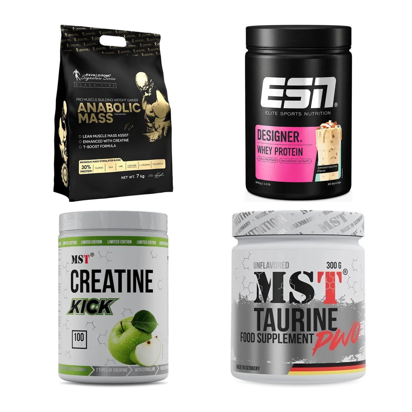 Masseaufbau für Fortgeschrittene: Kevin Levrone Anabolic + 3 weitere – alle enthaltenen Artikel