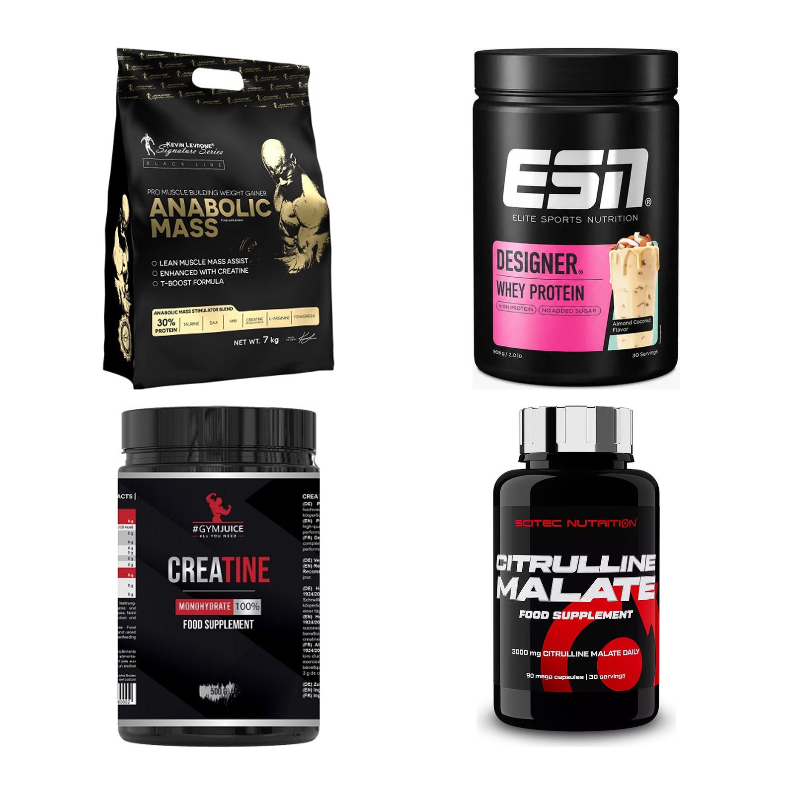 Masseaufbau für Fortgeschrittene: Kevin Levrone Anabolic + 3 weitere – alle enthaltenen Artikel