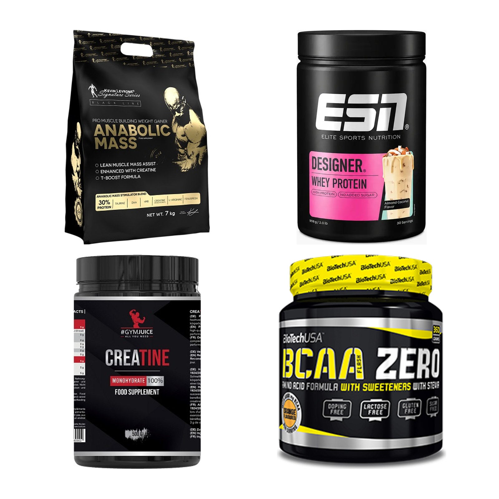Masseaufbau für Fortgeschrittene: Kevin Levrone Anabolic + 3 weitere – alle enthaltenen Artikel