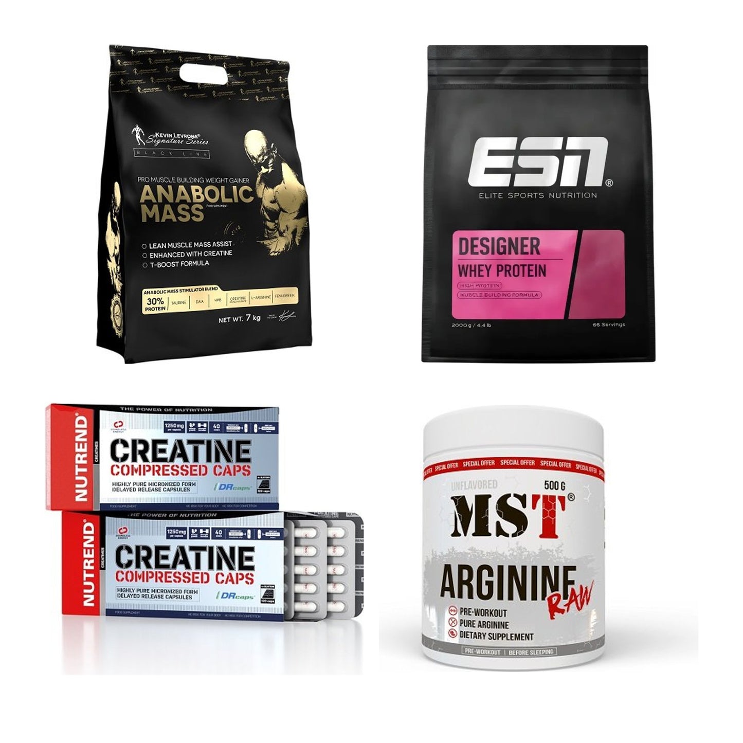 Masseaufbau für Fortgeschrittene: Kevin Levrone Anabolic + 3 weitere – alle enthaltenen Artikel
