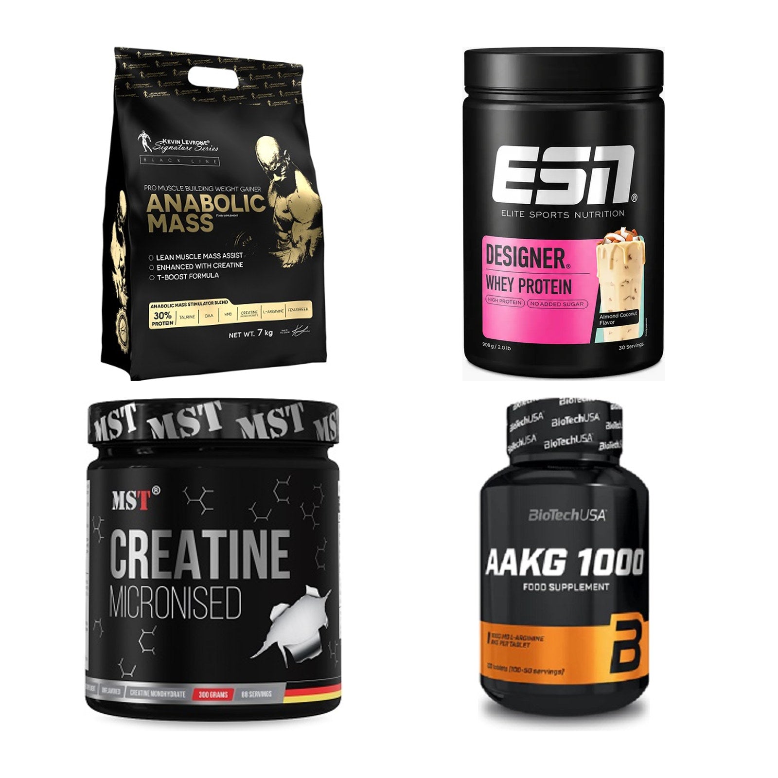 Masseaufbau für Fortgeschrittene: Kevin Levrone Anabolic + 3 weitere – alle enthaltenen Artikel