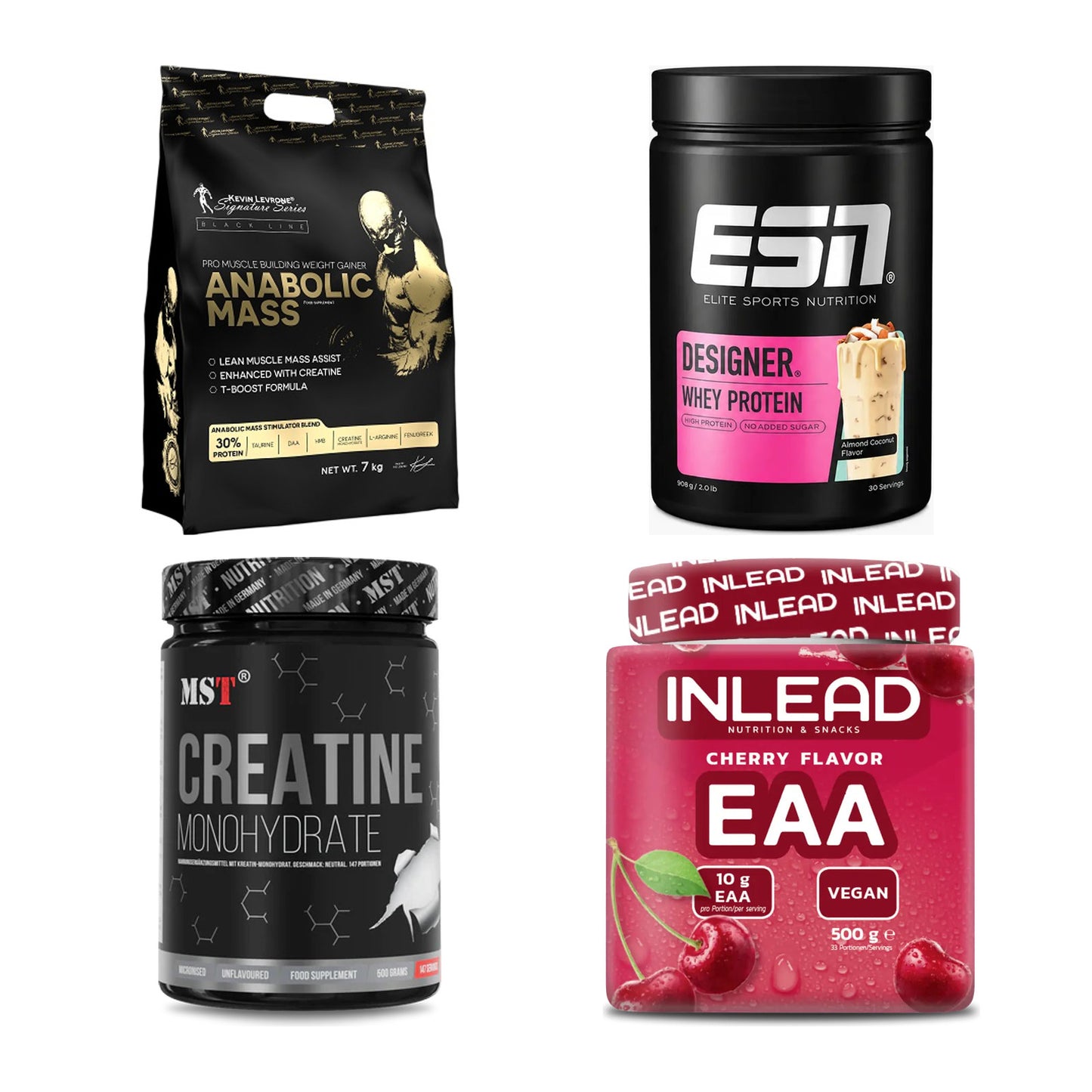 Masseaufbau für Fortgeschrittene: Kevin Levrone Anabolic + 3 weitere – alle enthaltenen Artikel