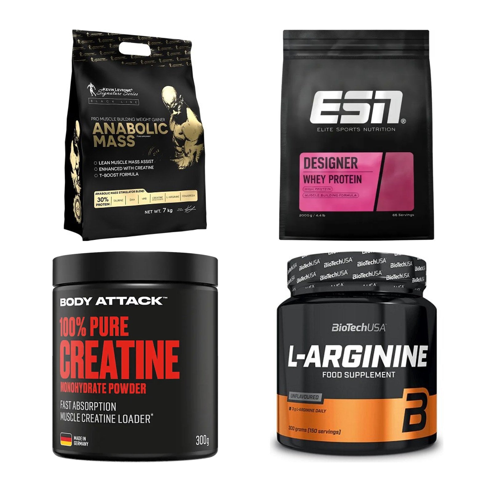 Masseaufbau für Fortgeschrittene: Kevin Levrone Anabolic + 3 weitere – alle enthaltenen Artikel