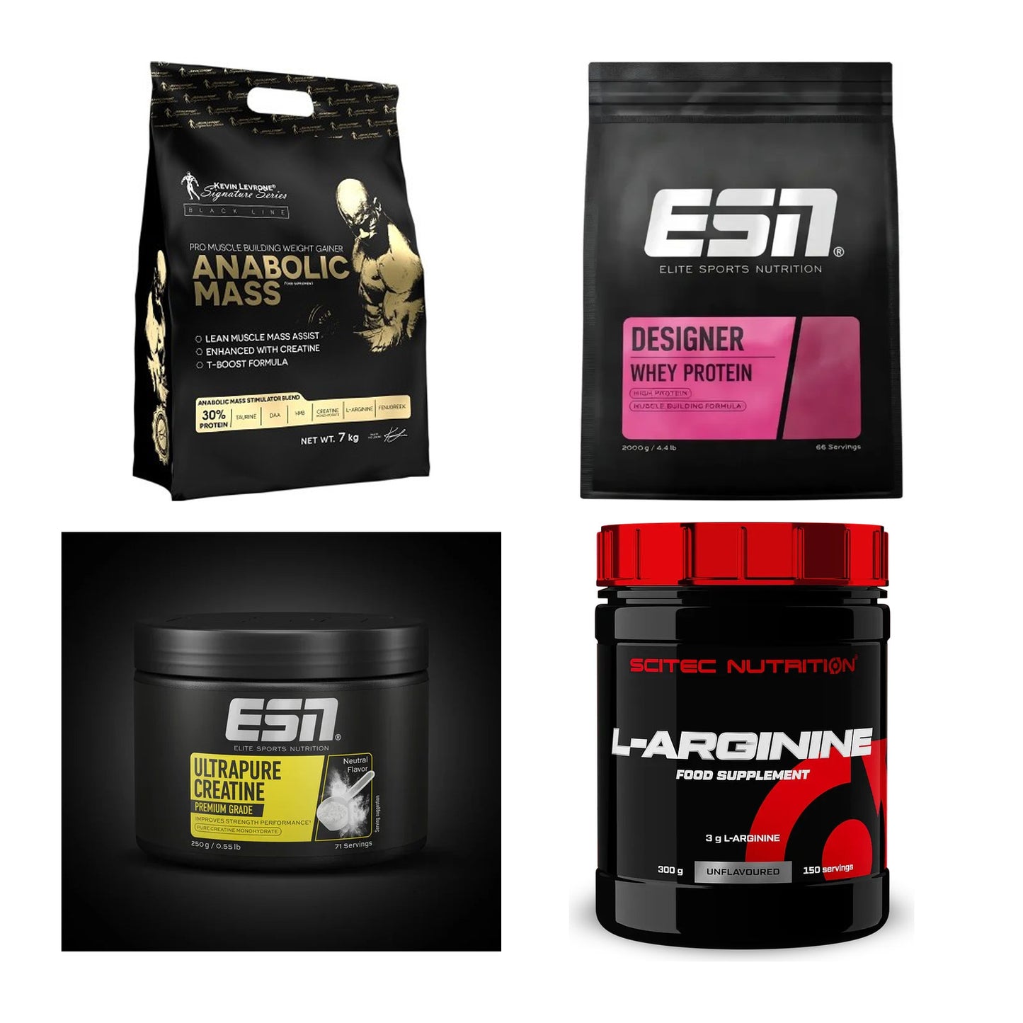 Masseaufbau für Fortgeschrittene: Kevin Levrone Anabolic + 3 weitere – alle enthaltenen Artikel