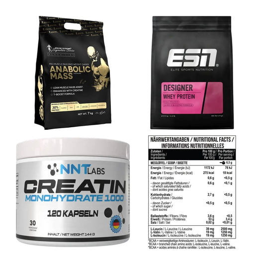 Masseaufbau für Fortgeschrittene: Kevin Levrone Anabolic + 3 weitere – alle enthaltenen Artikel