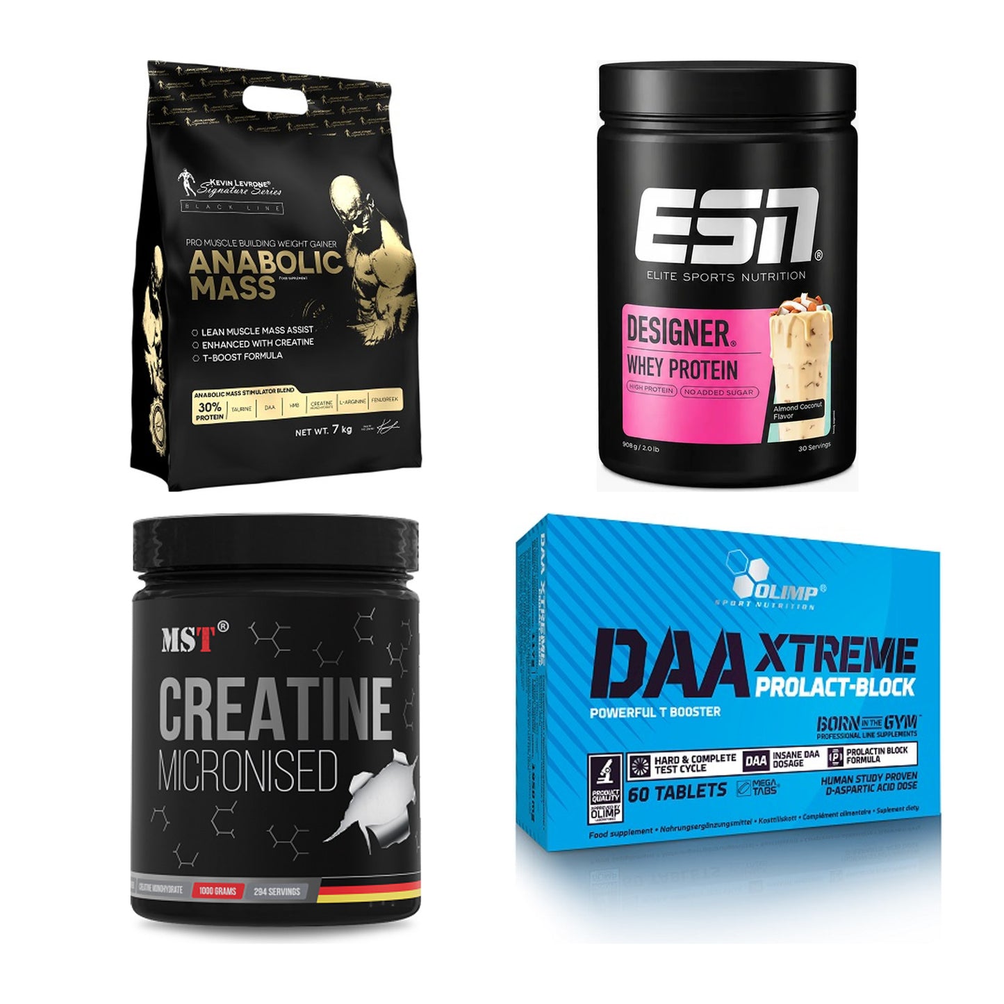 Masseaufbau für Fortgeschrittene: Kevin Levrone Anabolic + 3 weitere – alle enthaltenen Artikel