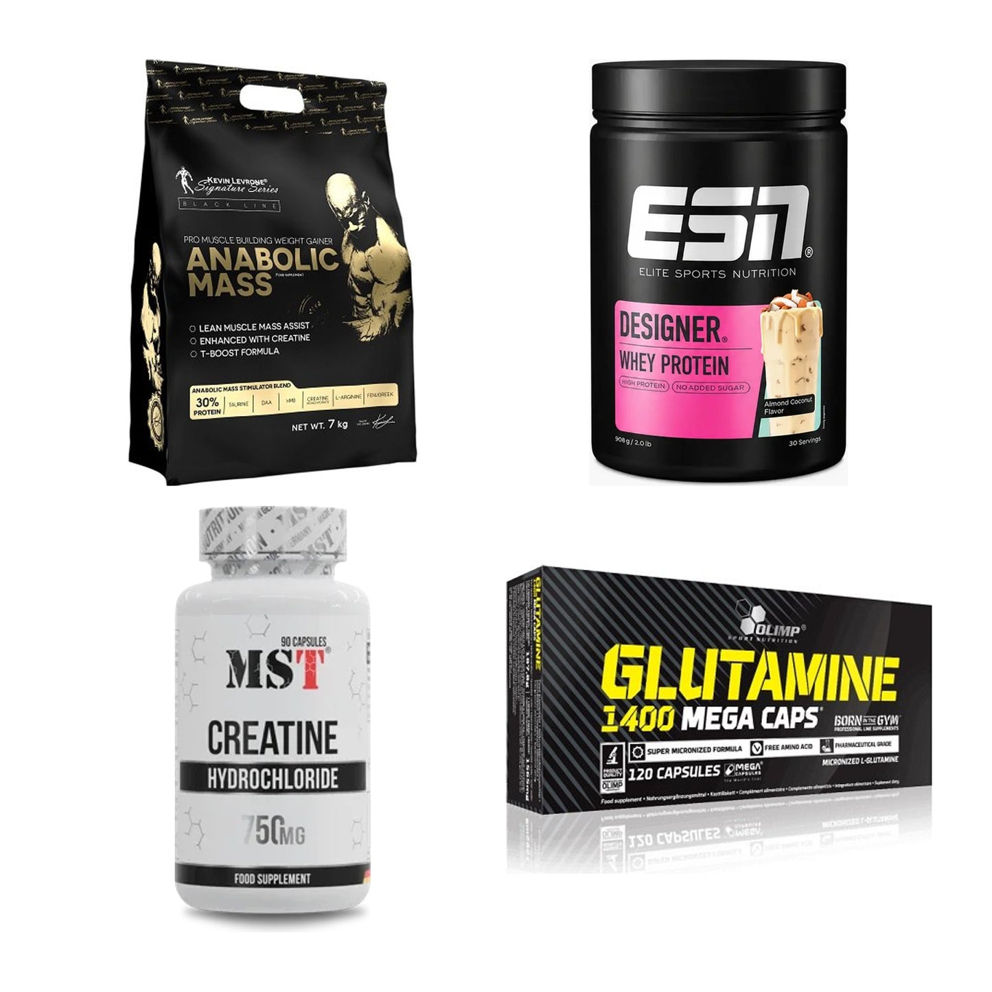 Masseaufbau für Fortgeschrittene: Kevin Levrone Anabolic + 3 weitere – alle enthaltenen Artikel