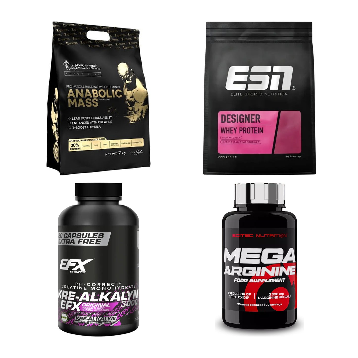 Masseaufbau für Fortgeschrittene: Kevin Levrone Anabolic + 3 weitere – alle enthaltenen Artikel