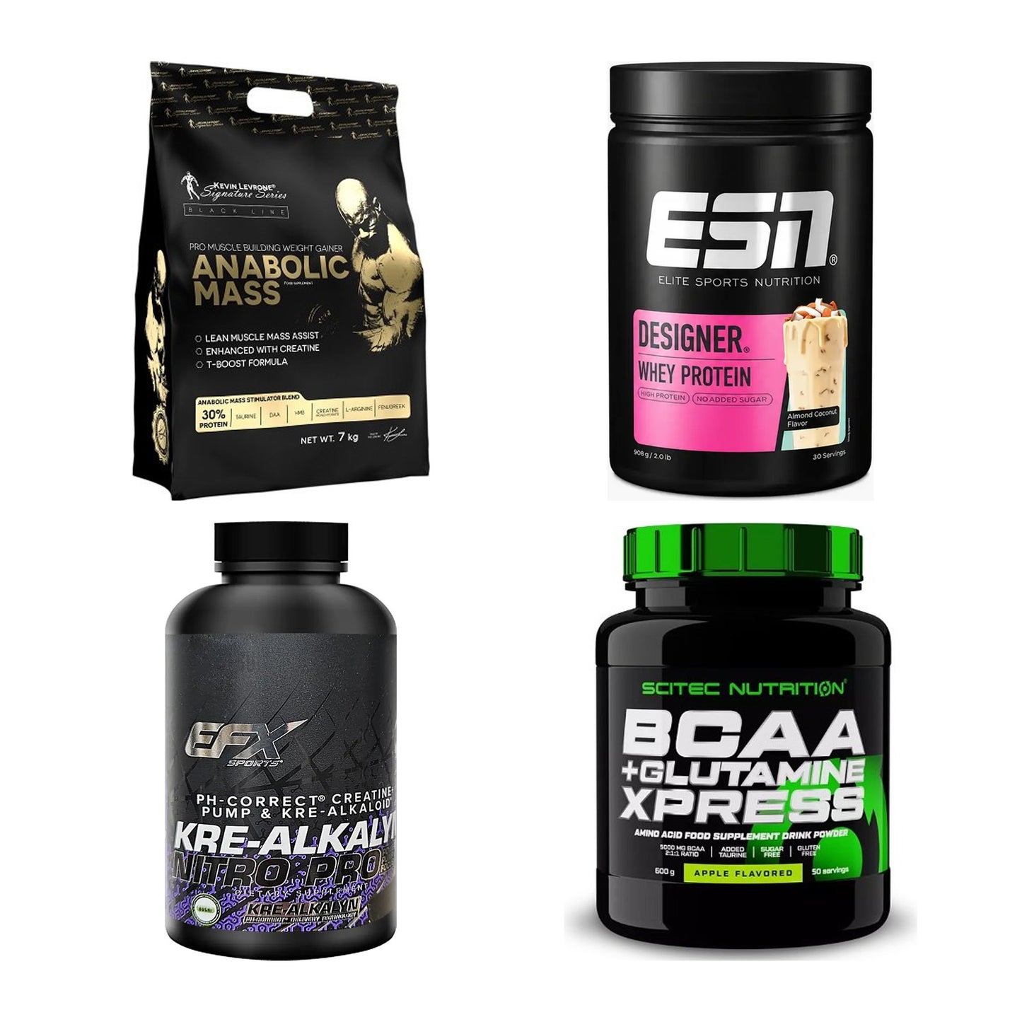 Masseaufbau für Fortgeschrittene: Kevin Levrone Anabolic + 3 weitere – alle enthaltenen Artikel