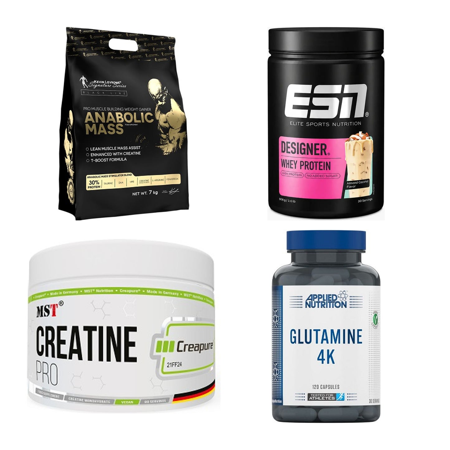 Masseaufbau für Fortgeschrittene: Kevin Levrone Anabolic + 3 weitere – alle enthaltenen Artikel
