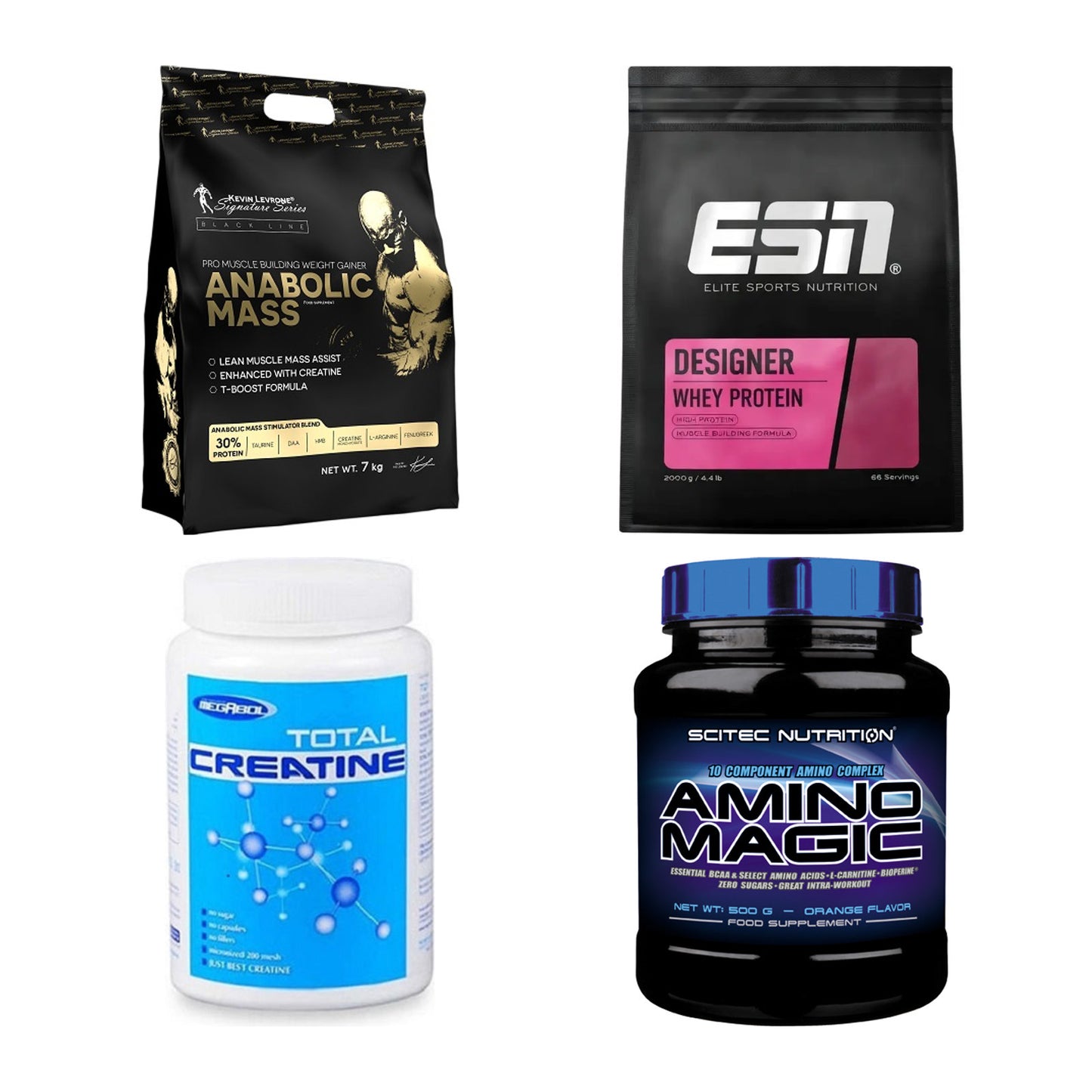 Masseaufbau für Fortgeschrittene: Kevin Levrone Anabolic + 3 weitere – alle enthaltenen Artikel
