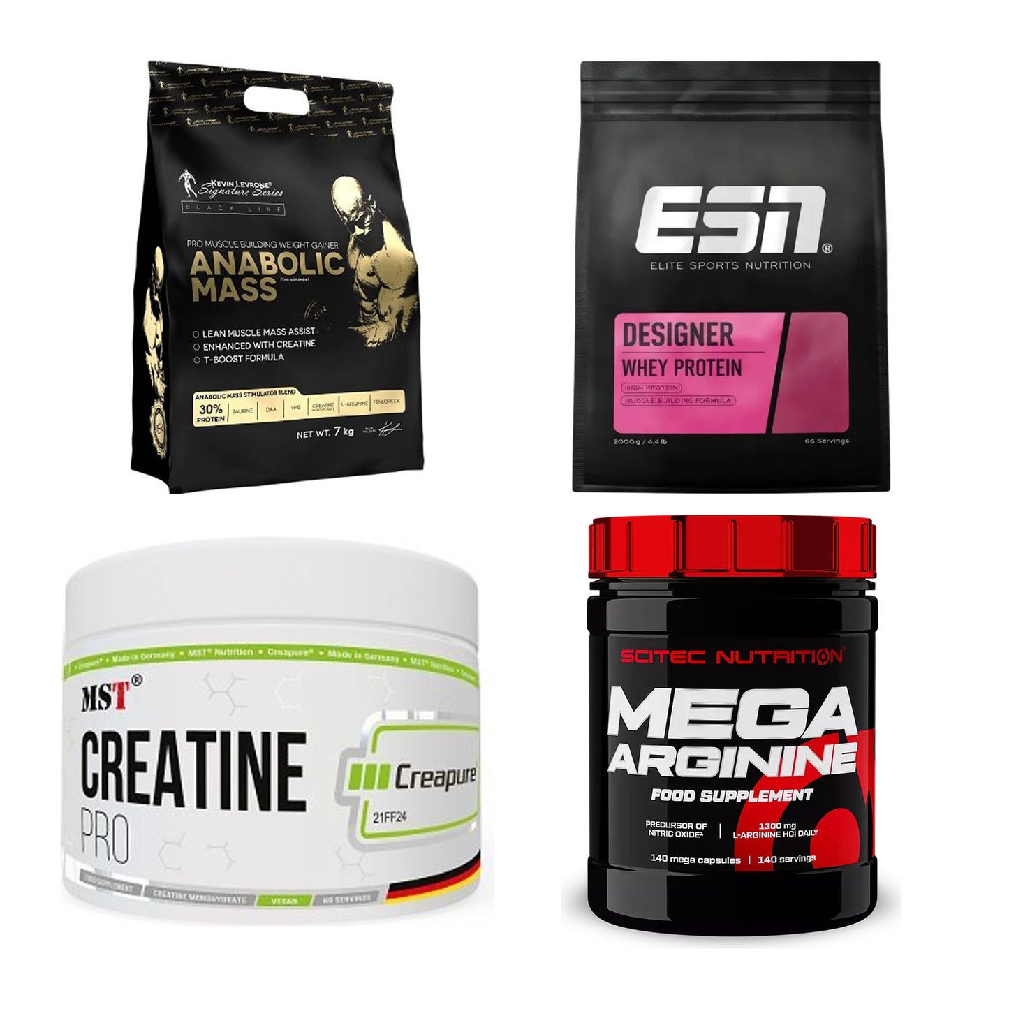 Masseaufbau für Fortgeschrittene: Kevin Levrone Anabolic + 3 weitere – alle enthaltenen Artikel